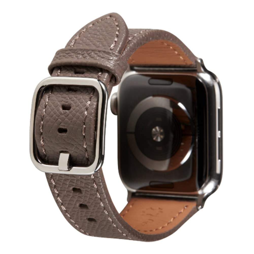 Epsom Leather - Etoupe 49mm/45mm/44mm/42mm Best apple watch bands in use, Apple watch band , Applewatchbands.us