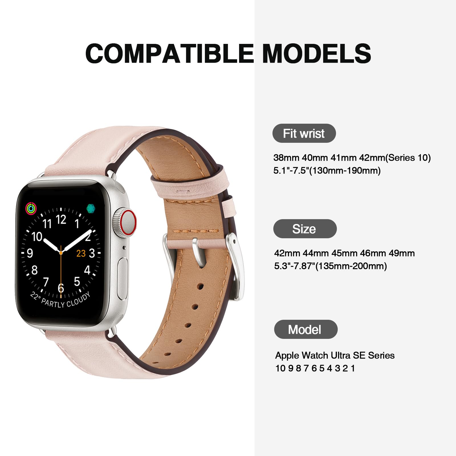 Lilac/Rose Gold 49mm/46mm/45mm/44mm/42mm(Series 3 2 1) Best apple watch bands in use, Apple watch band , Applewatchbands.us