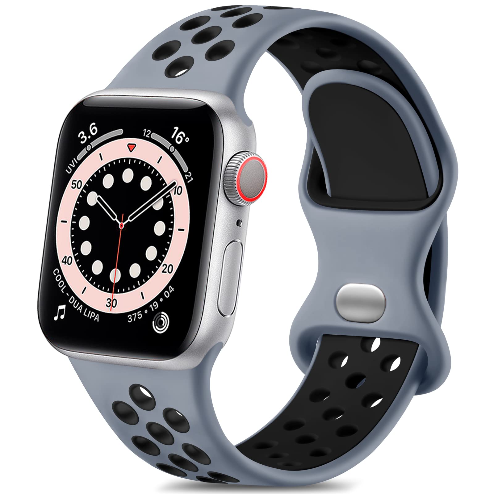 Blue/Pink 44mm/45mm/46mm/49mm/(42mm-Series 3 ) S/M Best apple watch bands in use, Apple watch band , Applewatchbands.us