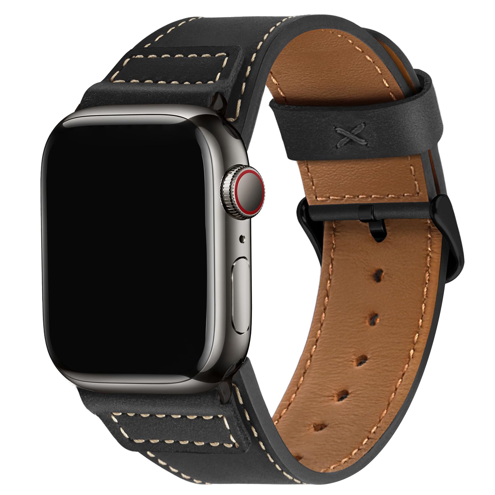 Dark Brown/Silver Buckle 38/40/41/42mm(Series 10) Best apple watch bands in use, Apple watch band , Applewatchbands.us