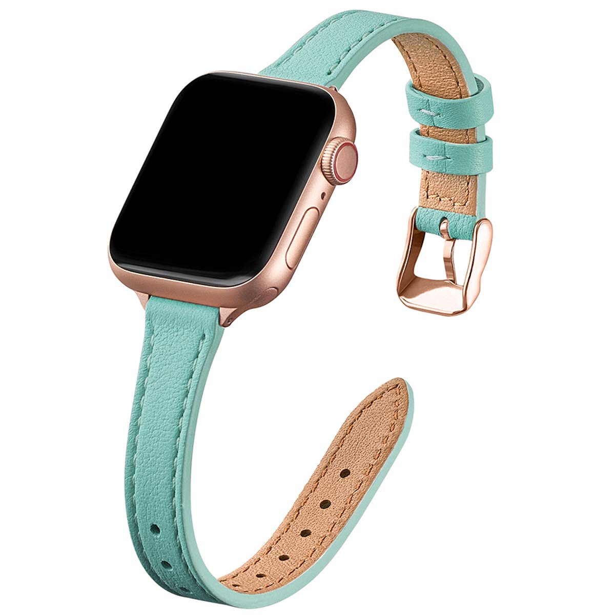 Pale pink with Gold 38mm/40mm/41mm/42mm(Series 10) Best apple watch bands in use, Apple watch band , Applewatchbands.us