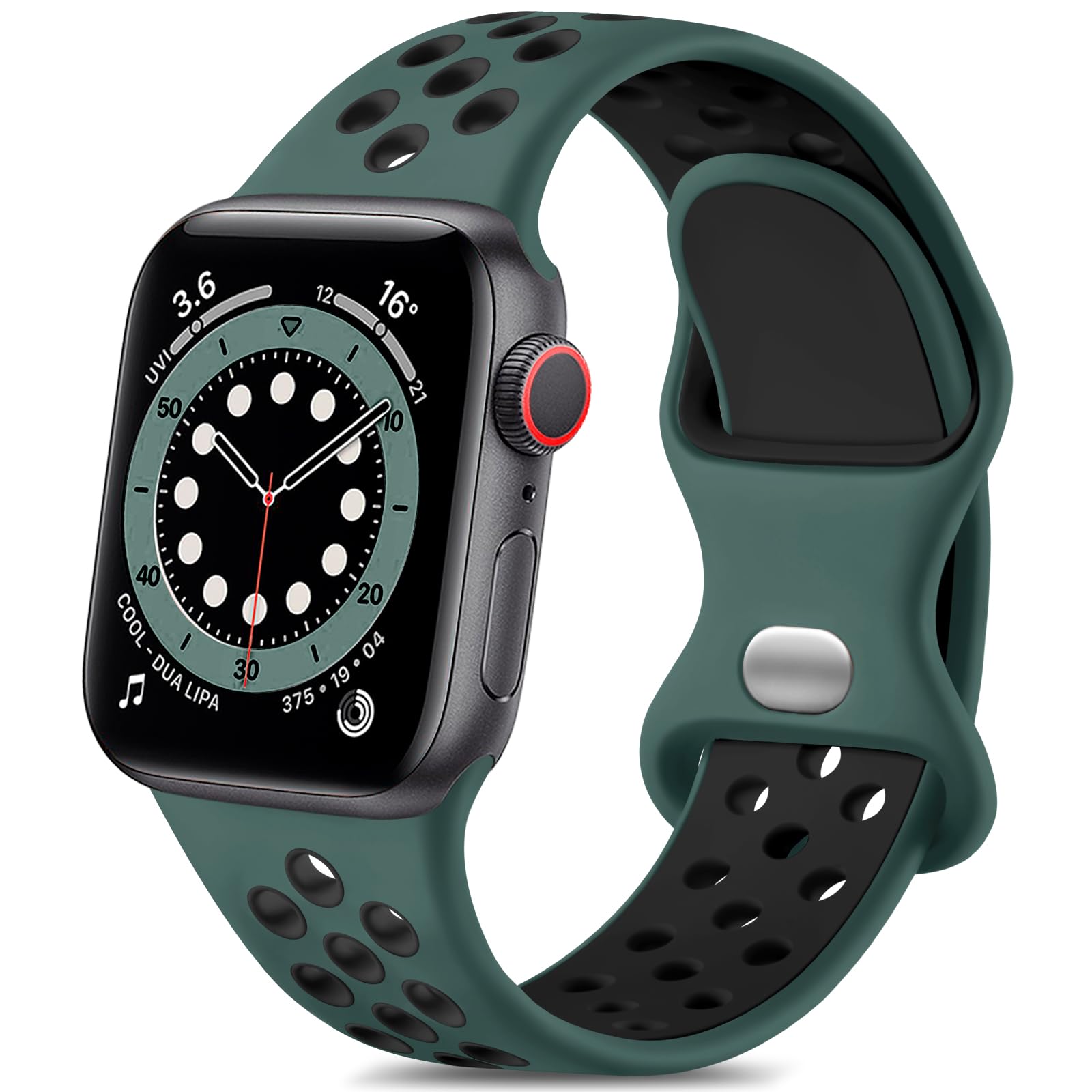 Dark-Green Black 38mm/40mm/41mm/(42mm-Series 10) S/M Best apple watch bands in use, Apple watch band , Applewatchbands.us