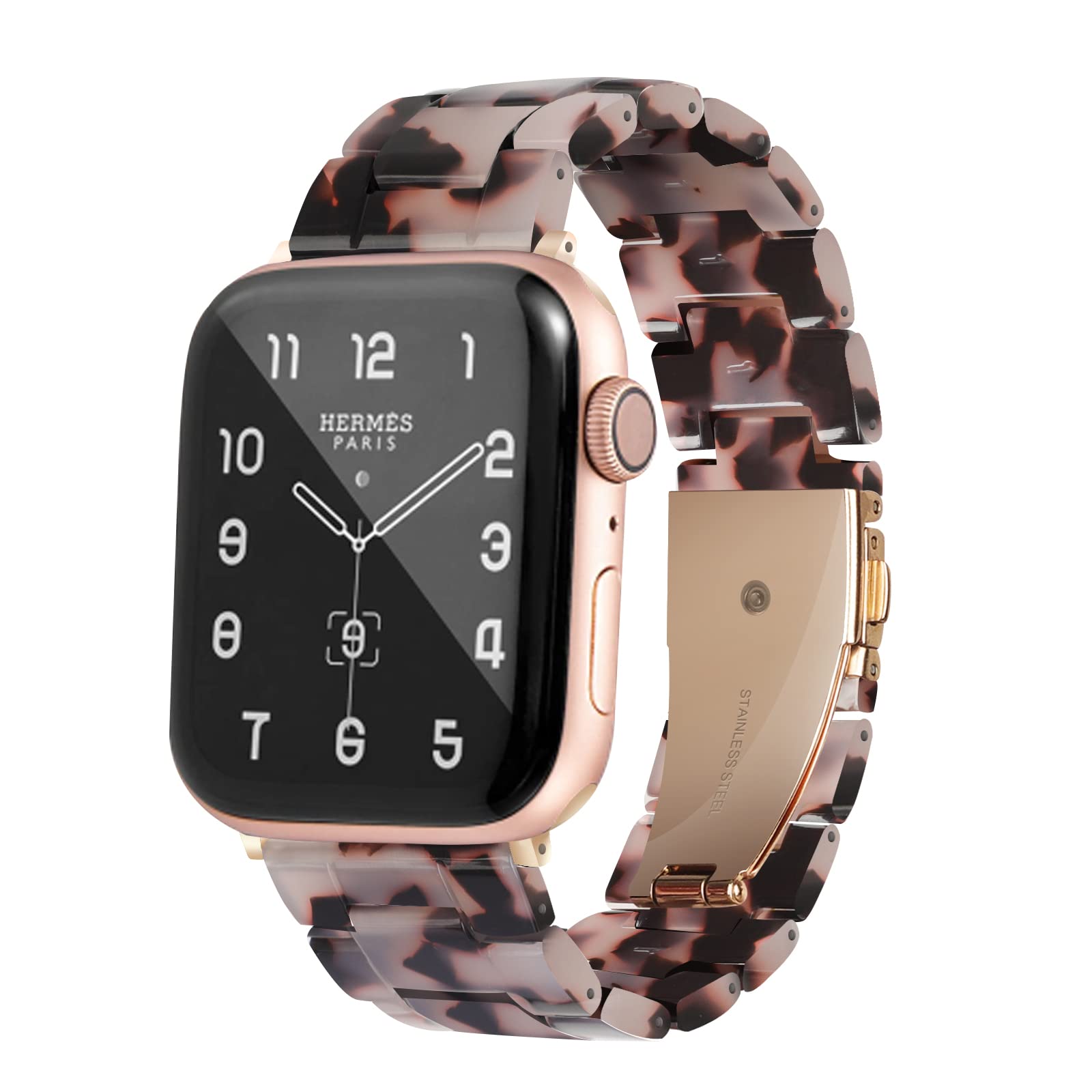 Black Flower 38mm,40mm,41mm,42mm(Series 10) Best apple watch bands in use, Apple watch band , Applewatchbands.us