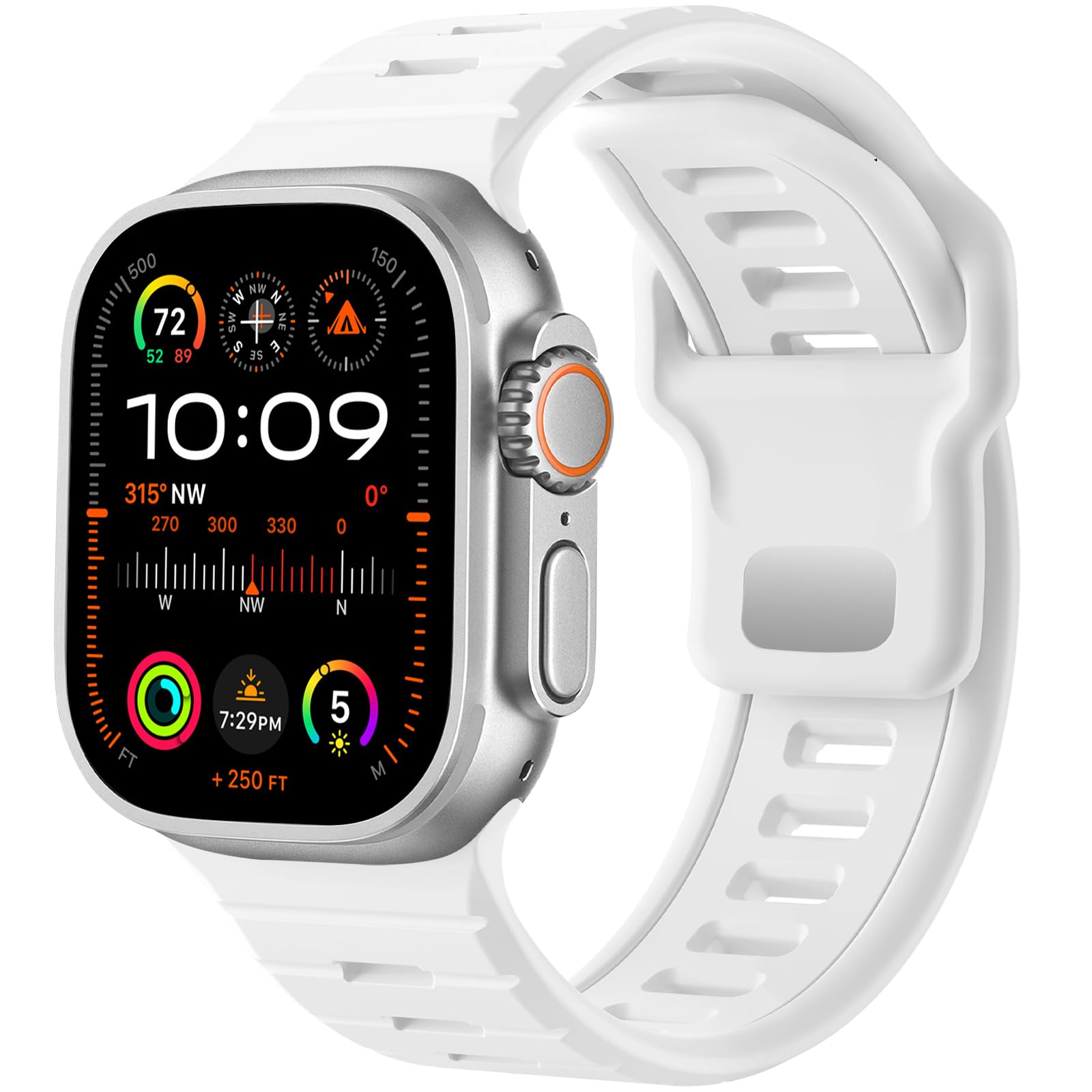 White 49mm/46mm/45mm/44mm/(42mm-Series 3 2 1) Best apple watch bands in use, Apple watch band , Applewatchbands.us