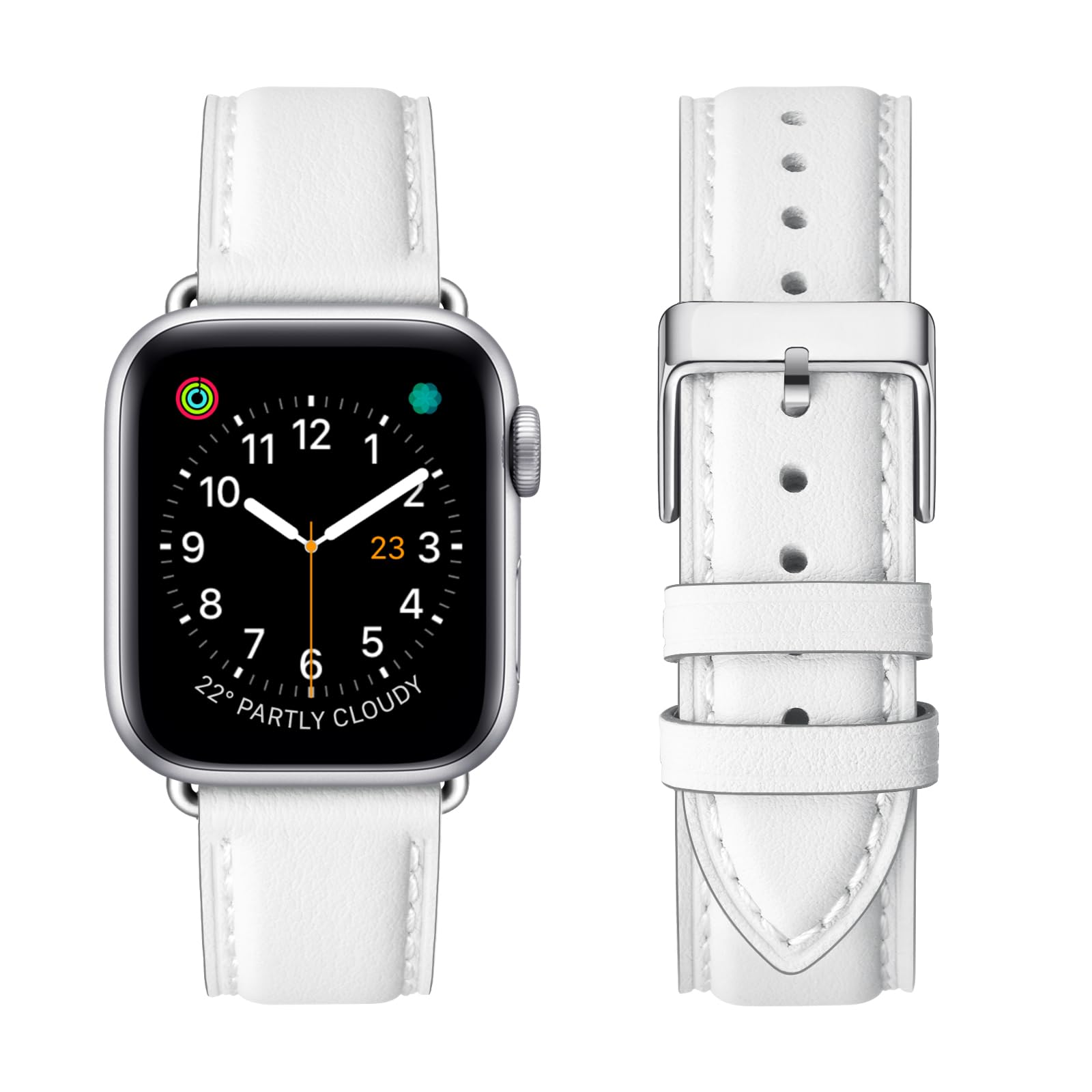 White/Silver 38mm/40mm/41mm/42mm(Series 10) Best apple watch bands in use, Apple watch band , Applewatchbands.us