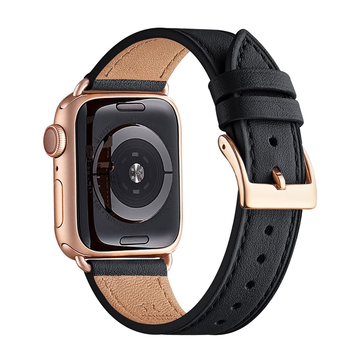 A-Black+Rose Gold 38mm/40mm/41mm/42mm(Series 10) Best apple watch bands in use, Apple watch band , Applewatchbands.us