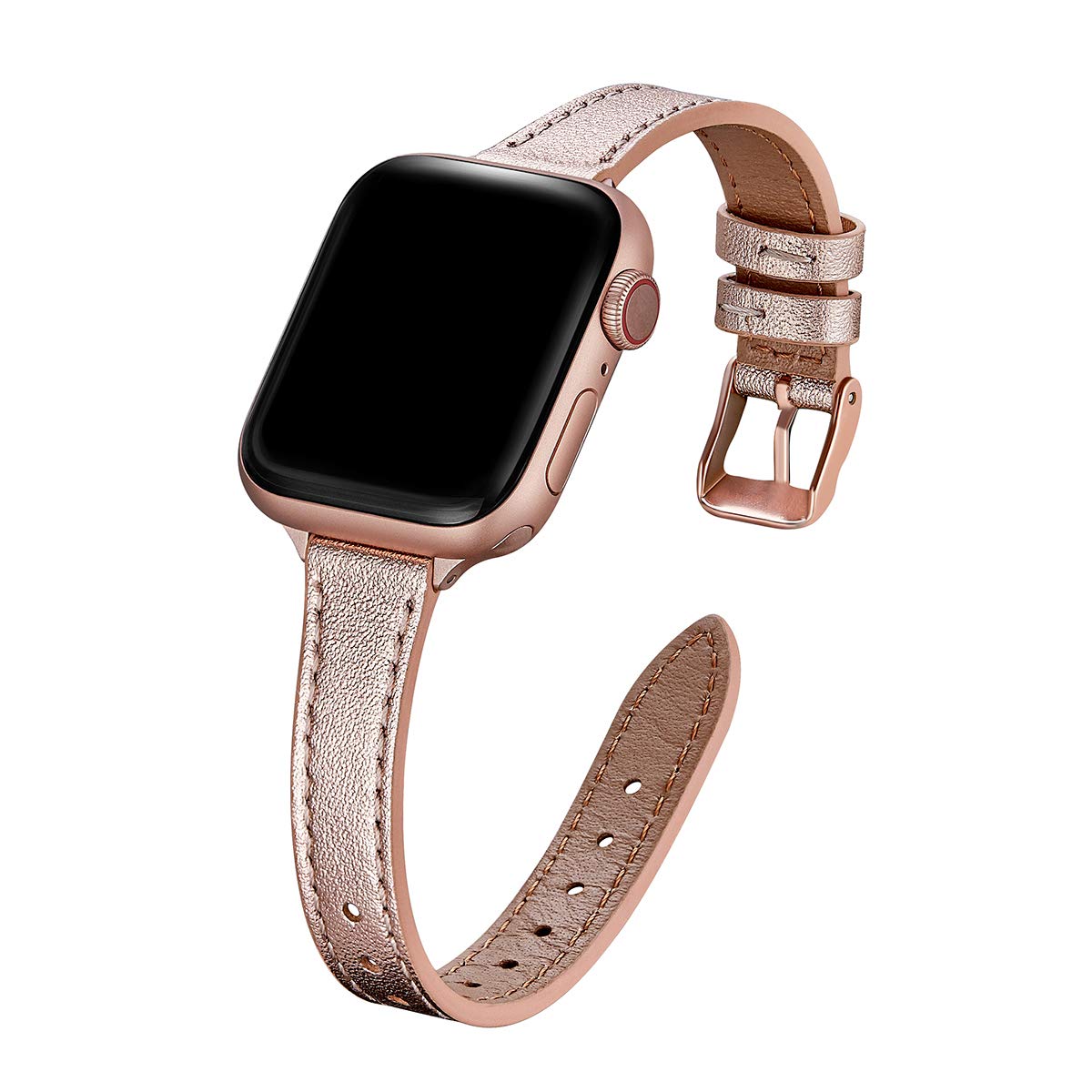 Coffee with Rose Gold 38mm/40mm/41mm/42mm(Series 10) Best apple watch bands in use, Apple watch band , Applewatchbands.us