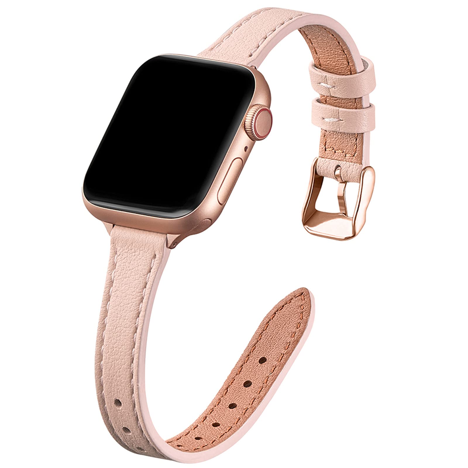 Beige with Rose Gold 49mm/46mm/45mm/44mm/42mm(Series 3 2 1) Best apple watch bands in use, Apple watch band , Applewatchbands.us