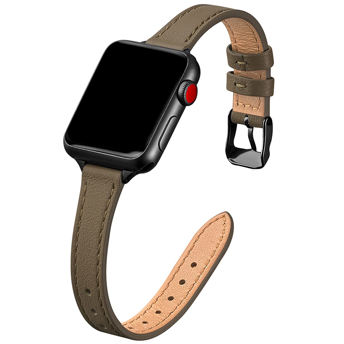 Taupe with Black 49mm/46mm/45mm/44mm/42mm(Series 3 2 1) Best apple watch bands in use, Apple watch band , Applewatchbands.us