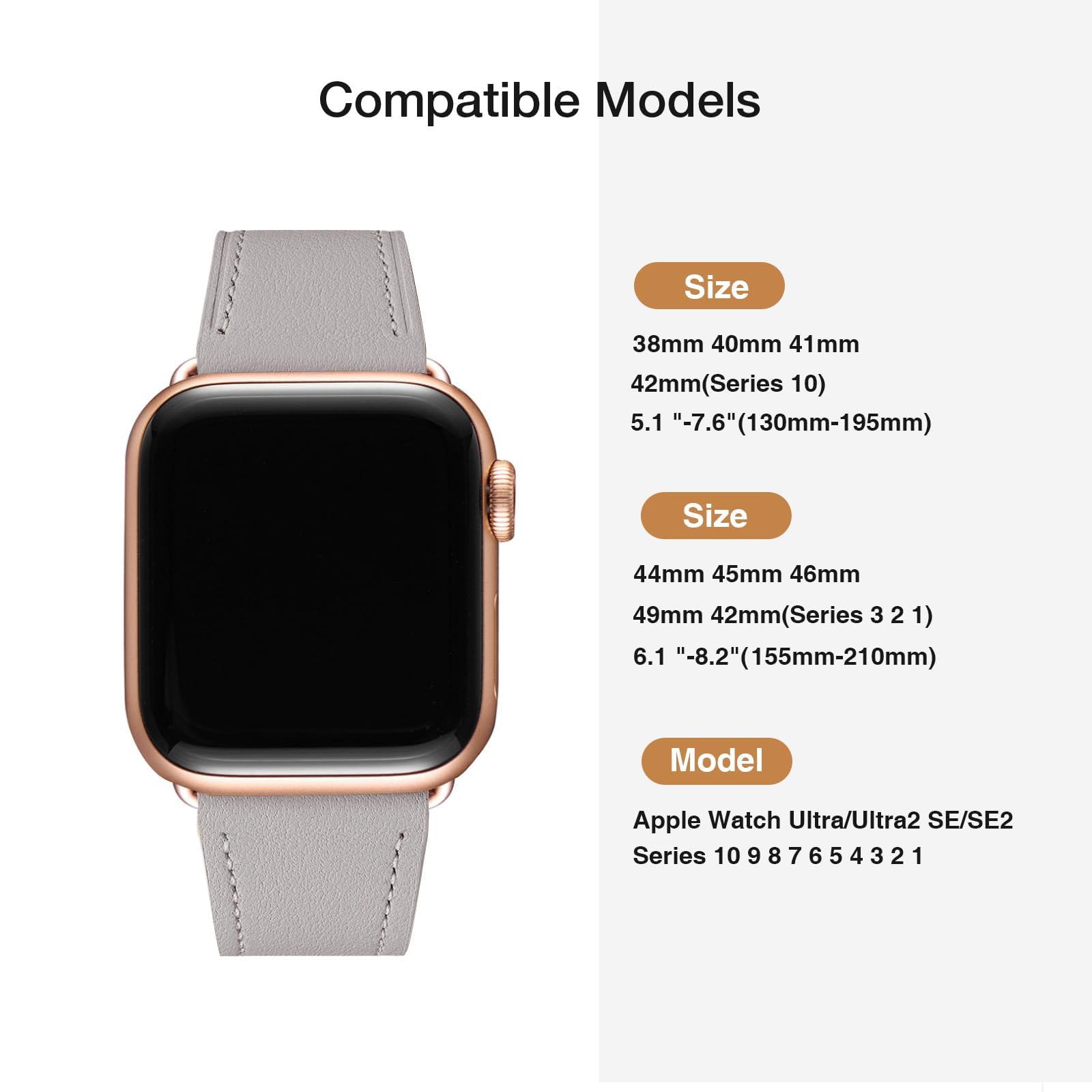 Camel/Rose Gold 38mm/40mm/41mm/42mm(Series 10) Best apple watch bands in use, Apple watch band , Applewatchbands.us