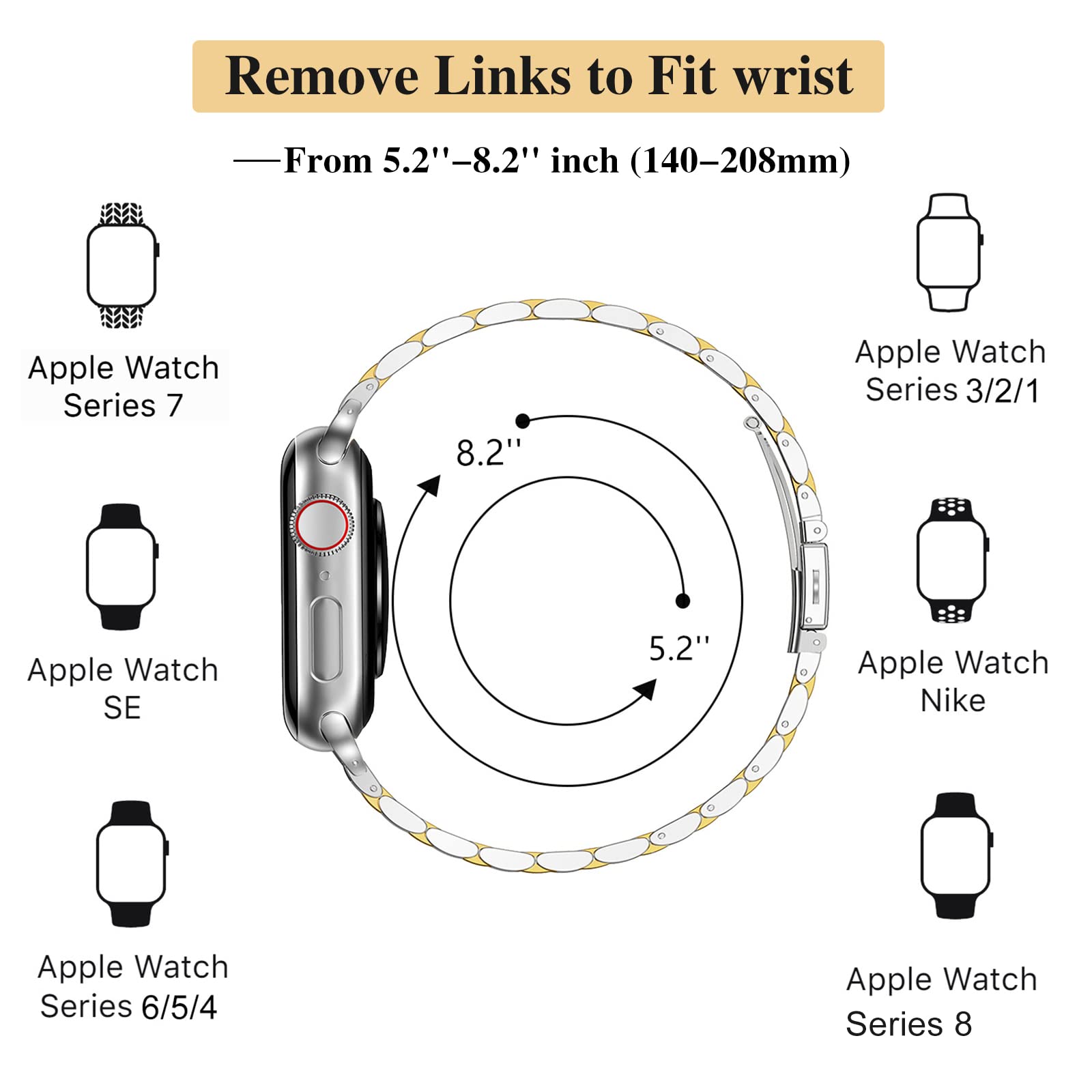 Silver 49mm 45mm 44mm 42mm Best apple watch bands in use, Apple watch band , Applewatchbands.us