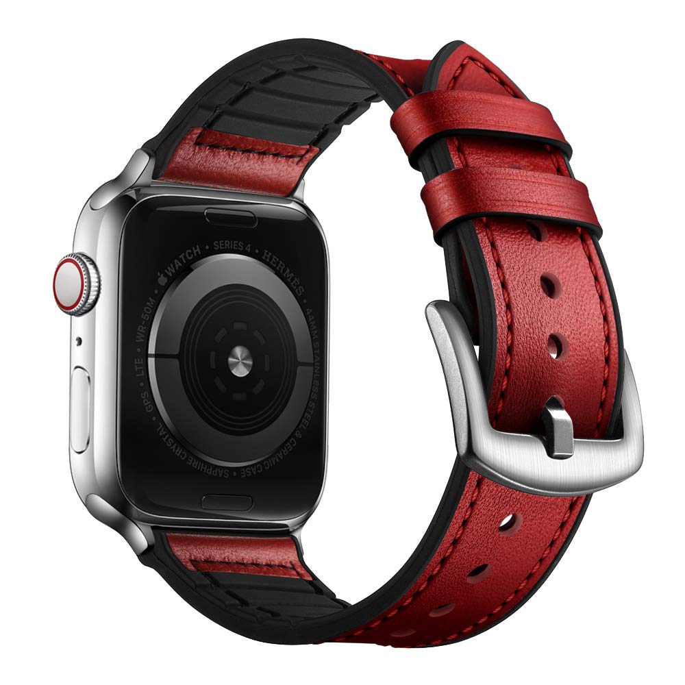 Red/Silver 49mm/46mm/45mm/44mm/42mm-Series 3 2 1 Best apple watch bands in use, Apple watch band , Applewatchbands.us