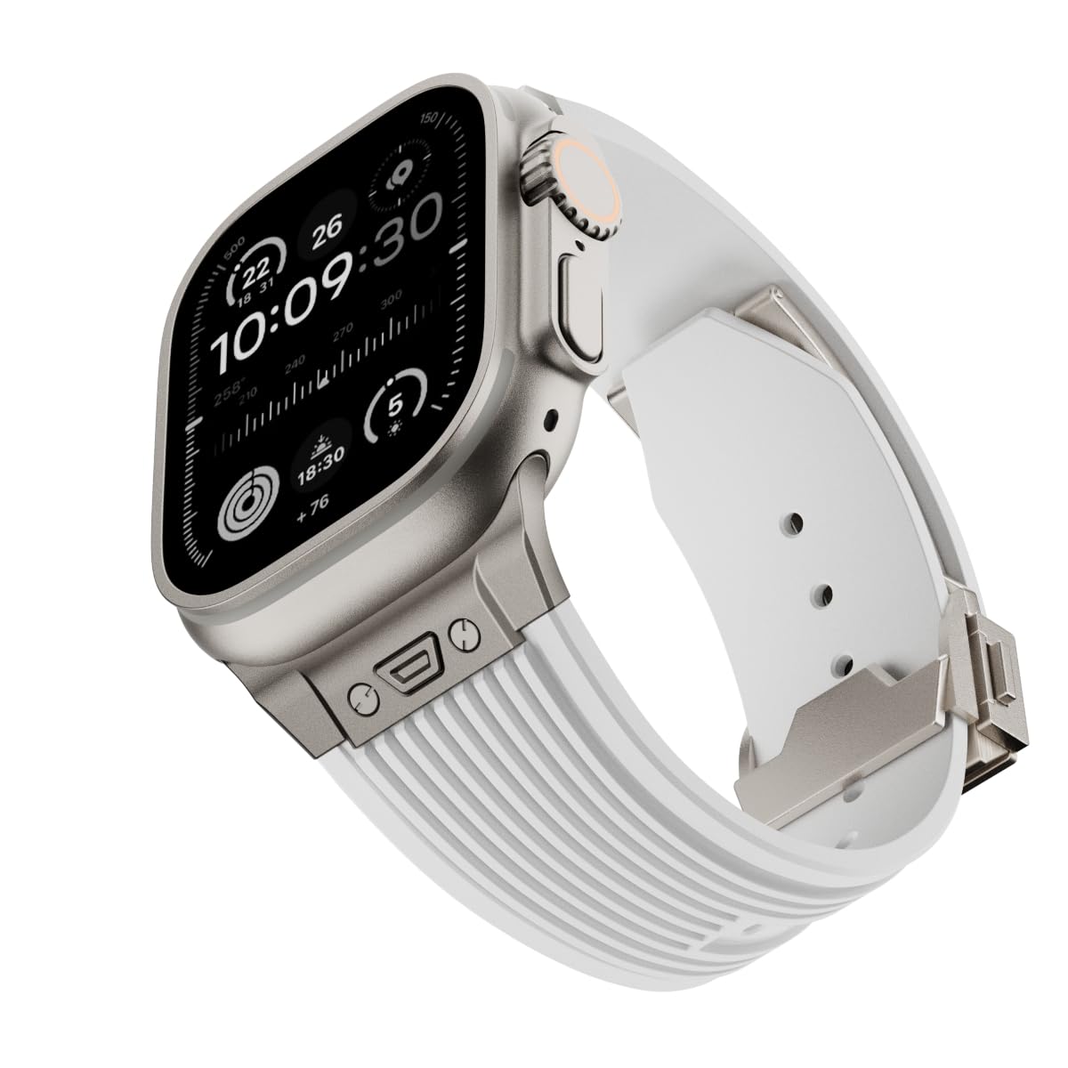 Titanium white 49mm/45mm/44mm/42mm Best apple watch bands in use, Apple watch band , Applewatchbands.us