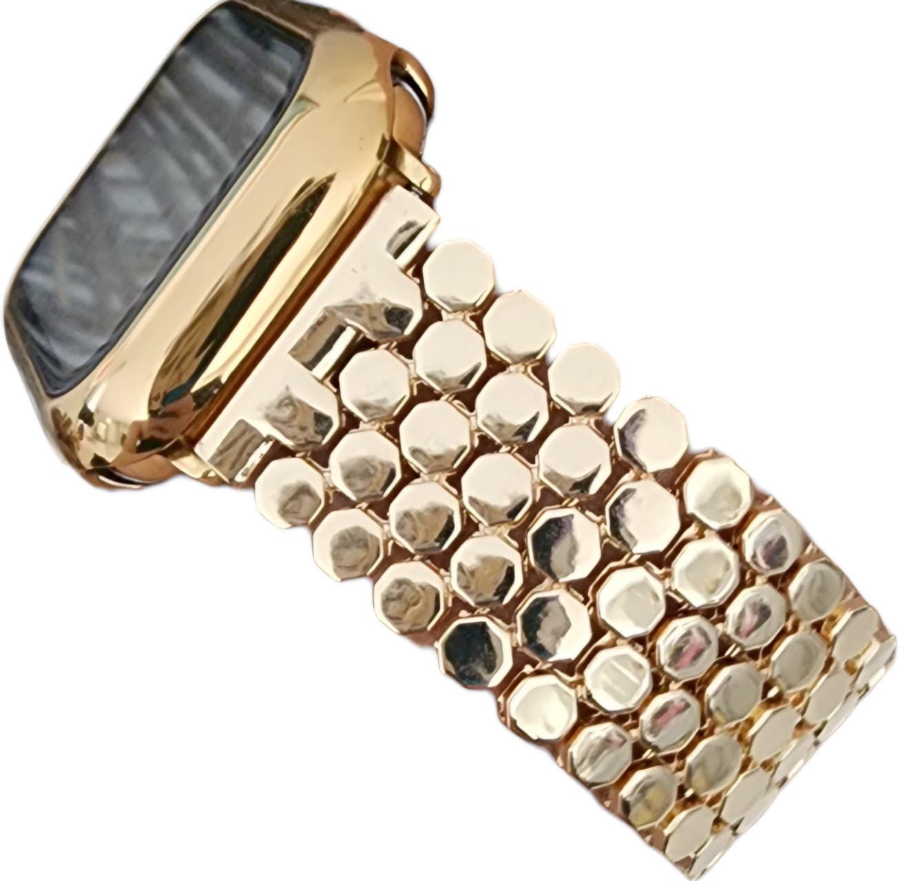 A rose gold Honeycomb 44/45/46/49/42mm(Series 1/2/3) Best apple watch bands in use, Apple watch band , Applewatchbands.us