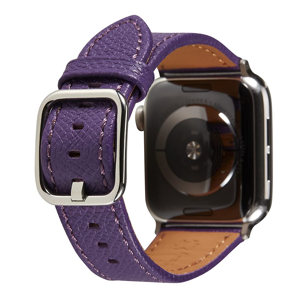 Epsom Leather - Magenta Purple 49mm/45mm/44mm/42mm Best apple watch bands in use, Apple watch band , Applewatchbands.us