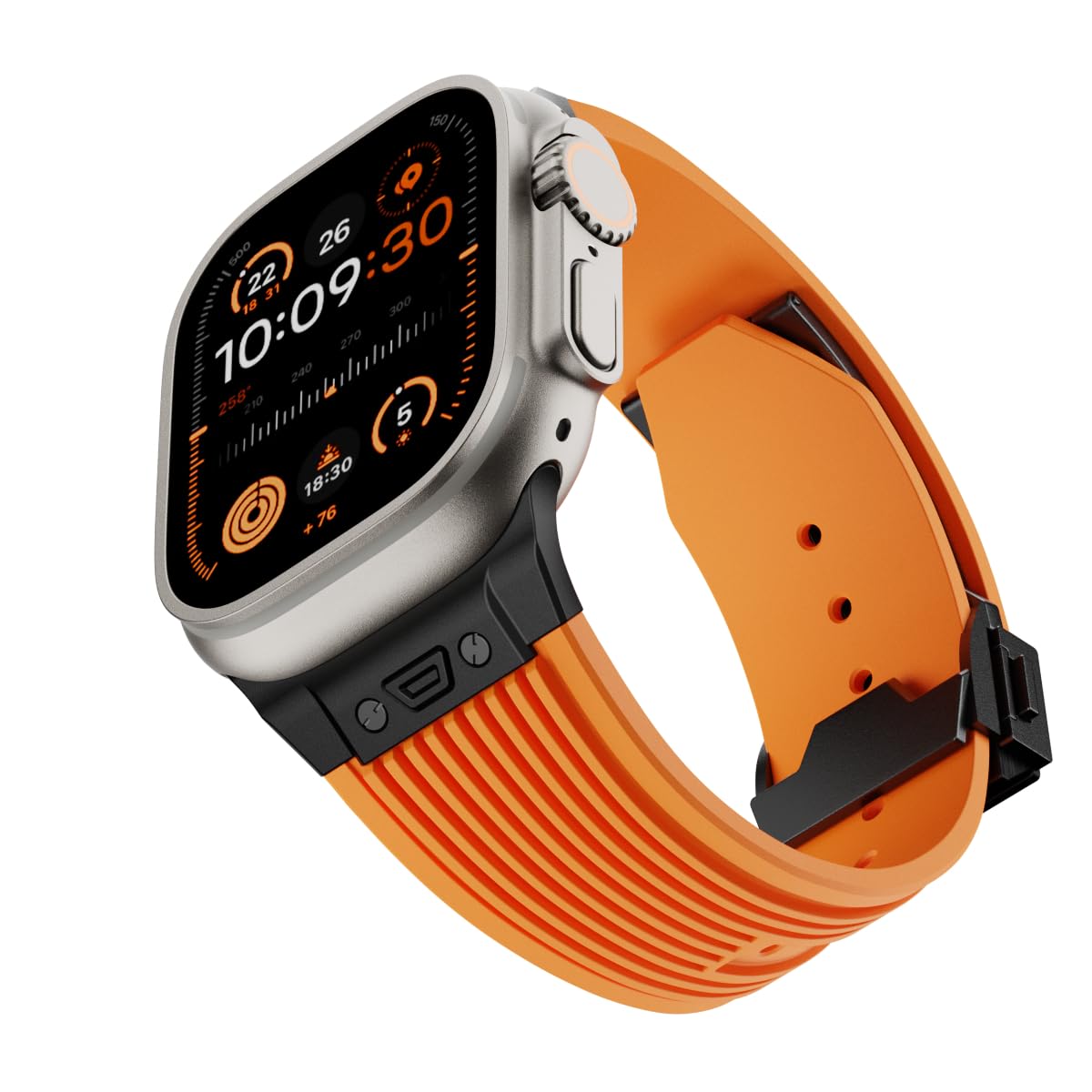 Black Orange 49mm/45mm/44mm/42mm Best apple watch bands in use, Apple watch band , Applewatchbands.us