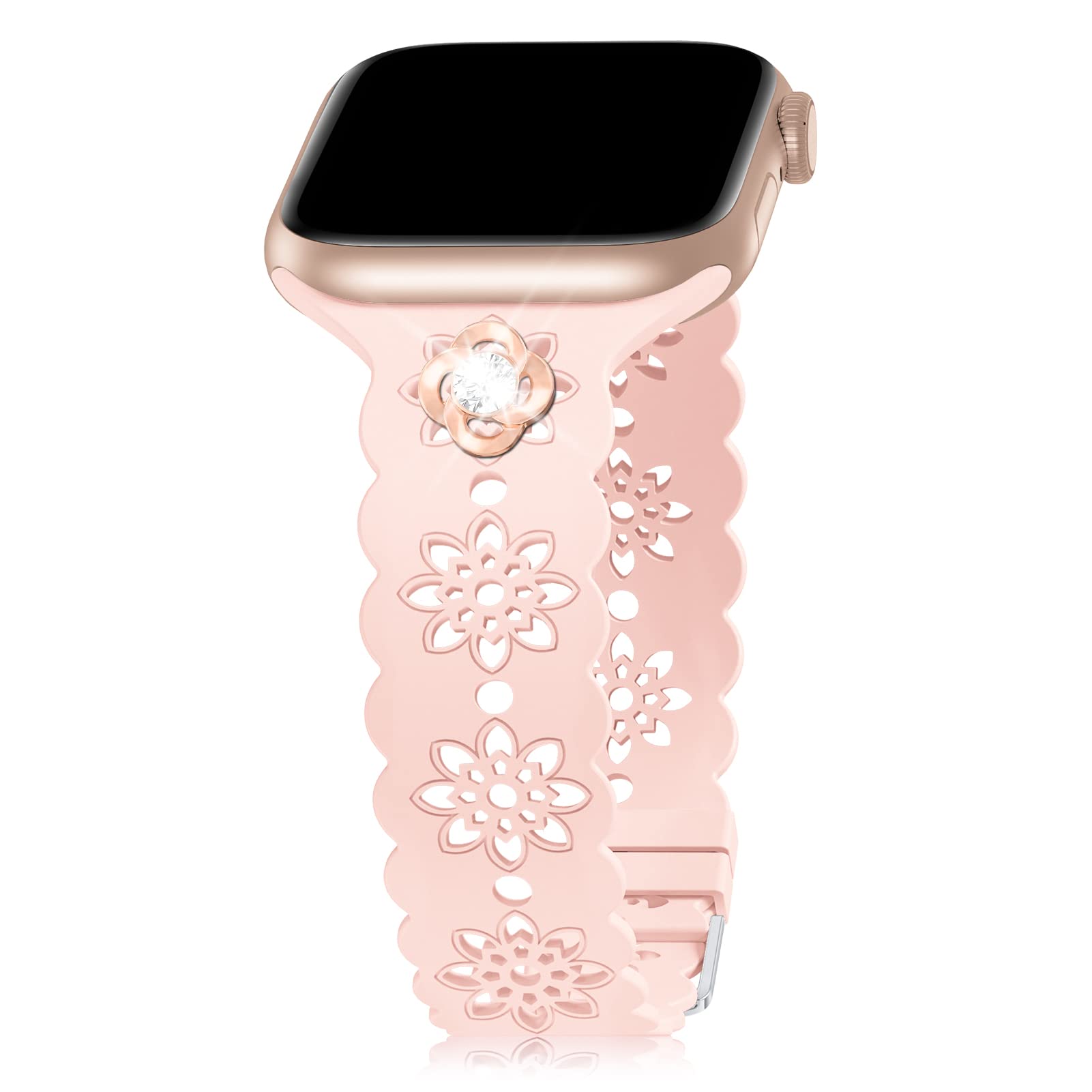 Pink with Rose (Rose Gold) 38/40/41/42mm(Series 10) Best apple watch bands in use, Apple watch band , Applewatchbands.us