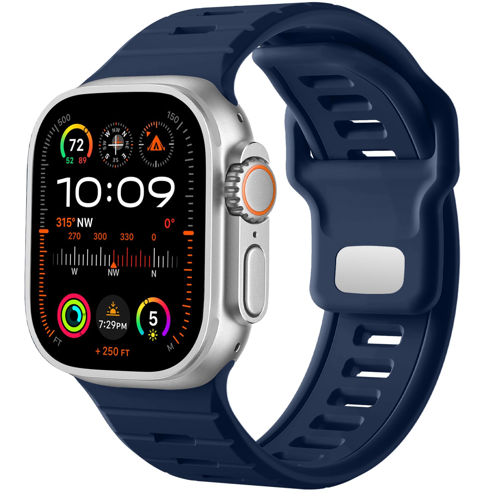 Navy Blue 49mm/46mm/45mm/44mm/(42mm-Series 3 2 1) Best apple watch bands in use, Apple watch band , Applewatchbands.us