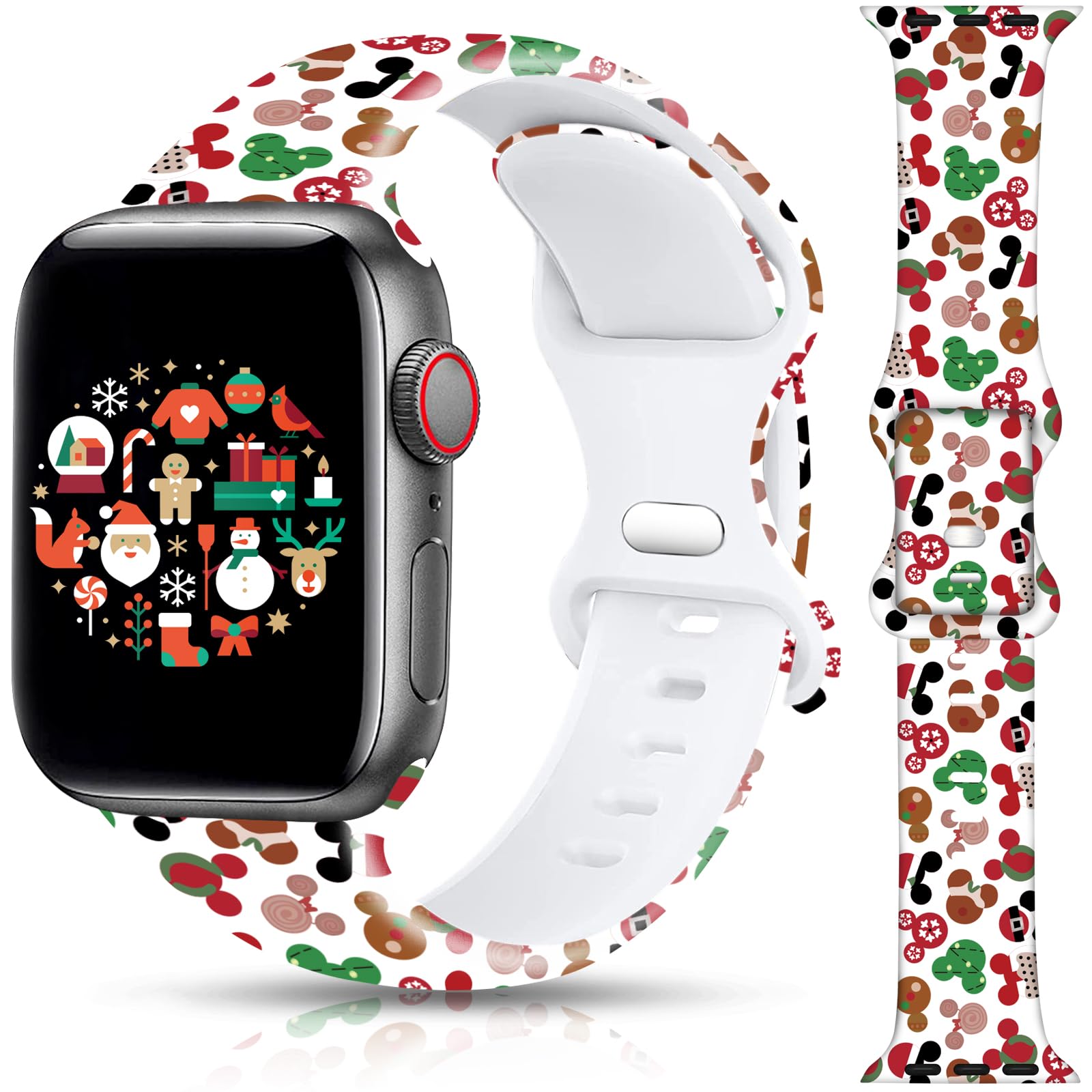 Happy Christmas 38/40/41/42mm(Series 10) Best apple watch bands in use, Apple watch band , Applewatchbands.us