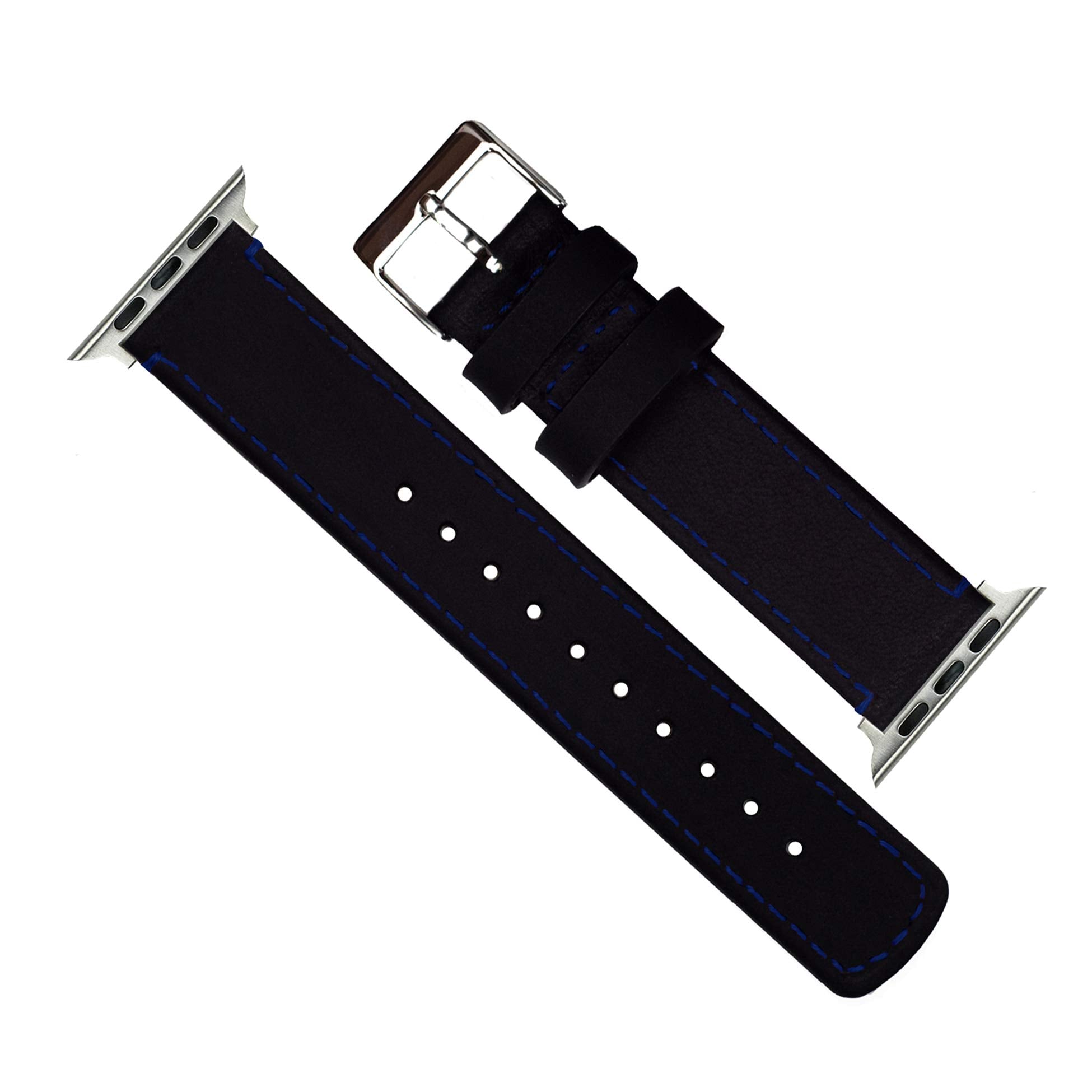 Black Leather & Stitching Small Apple Watch (38mm/40mm/41mm) Best apple watch bands in use, Apple watch band , Applewatchbands.us