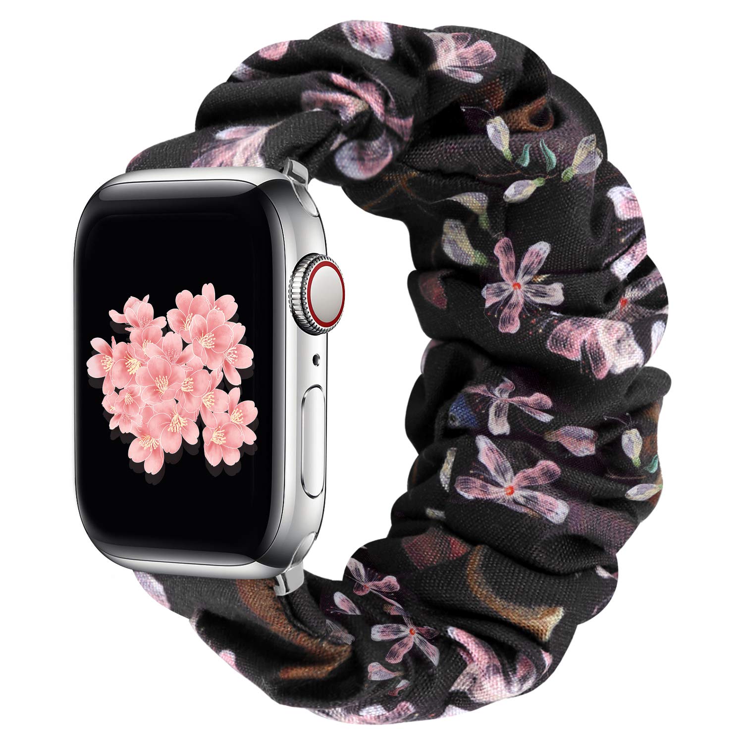 2PC-Black+Pink 38mm/40mm/41mm-M/L Best apple watch bands in use, Apple watch band , Applewatchbands.us