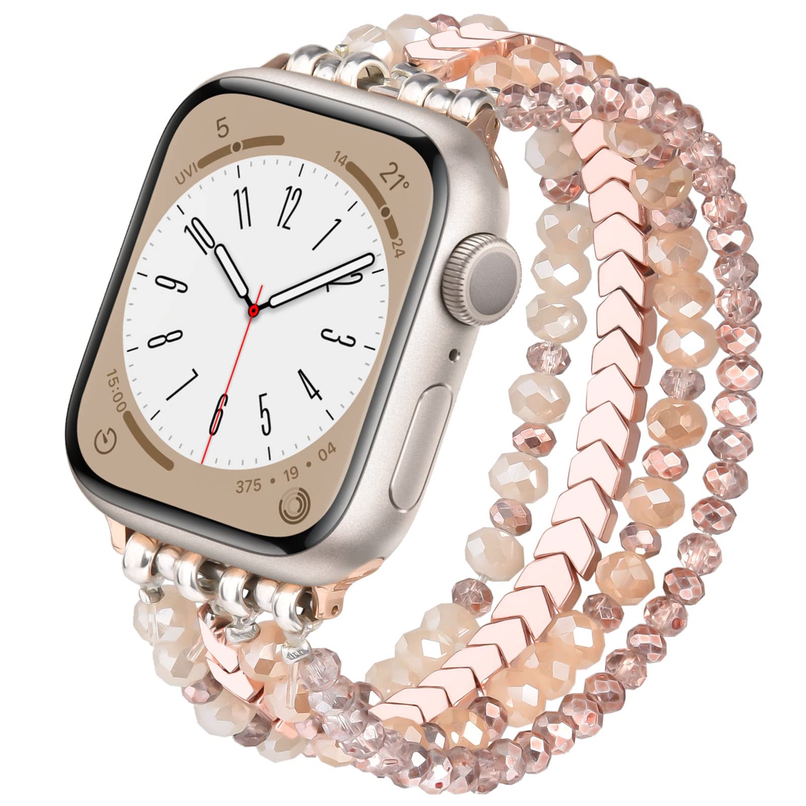 Rose Gold 38mm/40mm/41mm/42mm(series 10)-(5.3"-6.2") Best apple watch bands in use, Apple watch band , Applewatchbands.us