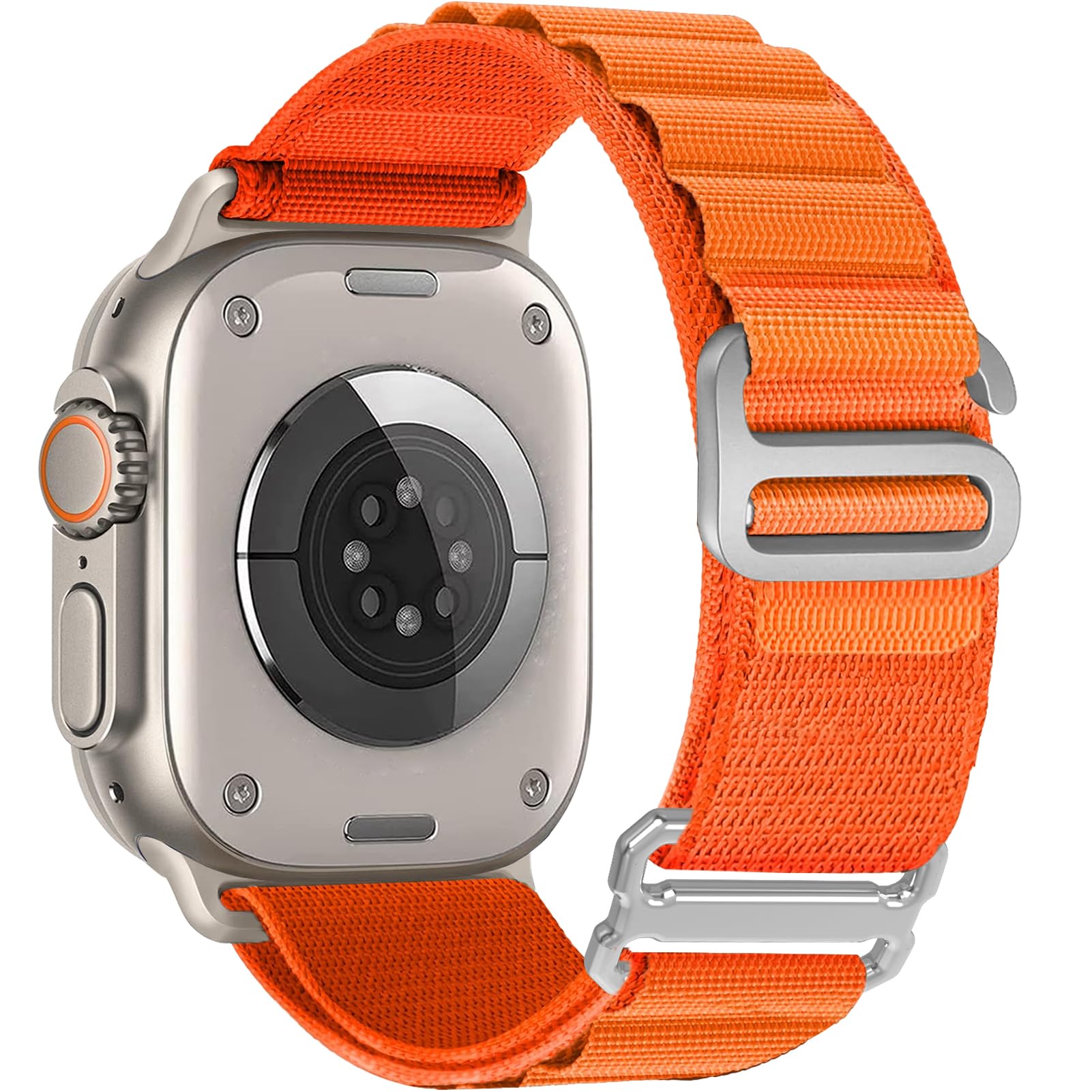 Bright Orange/Titanium  Best apple watch bands in use, Apple watch band , Applewatchbands.us