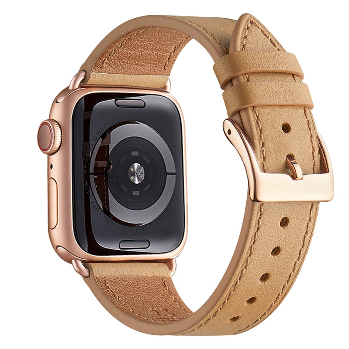 Brown+Rose Gold 49mm/46mm/45mm/44mm/42mm(Series 3 2 1) Best apple watch bands in use, Apple watch band , Applewatchbands.us