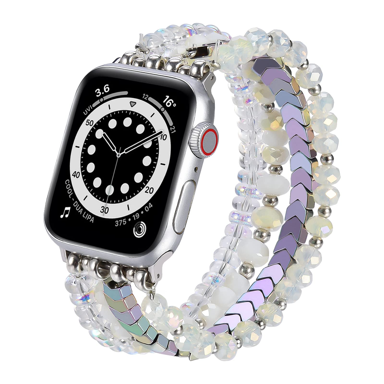 Iridescence 38mm/40mm/41mm/42mm(series 10)-(6"-6.9"） Best apple watch bands in use, Apple watch band , Applewatchbands.us