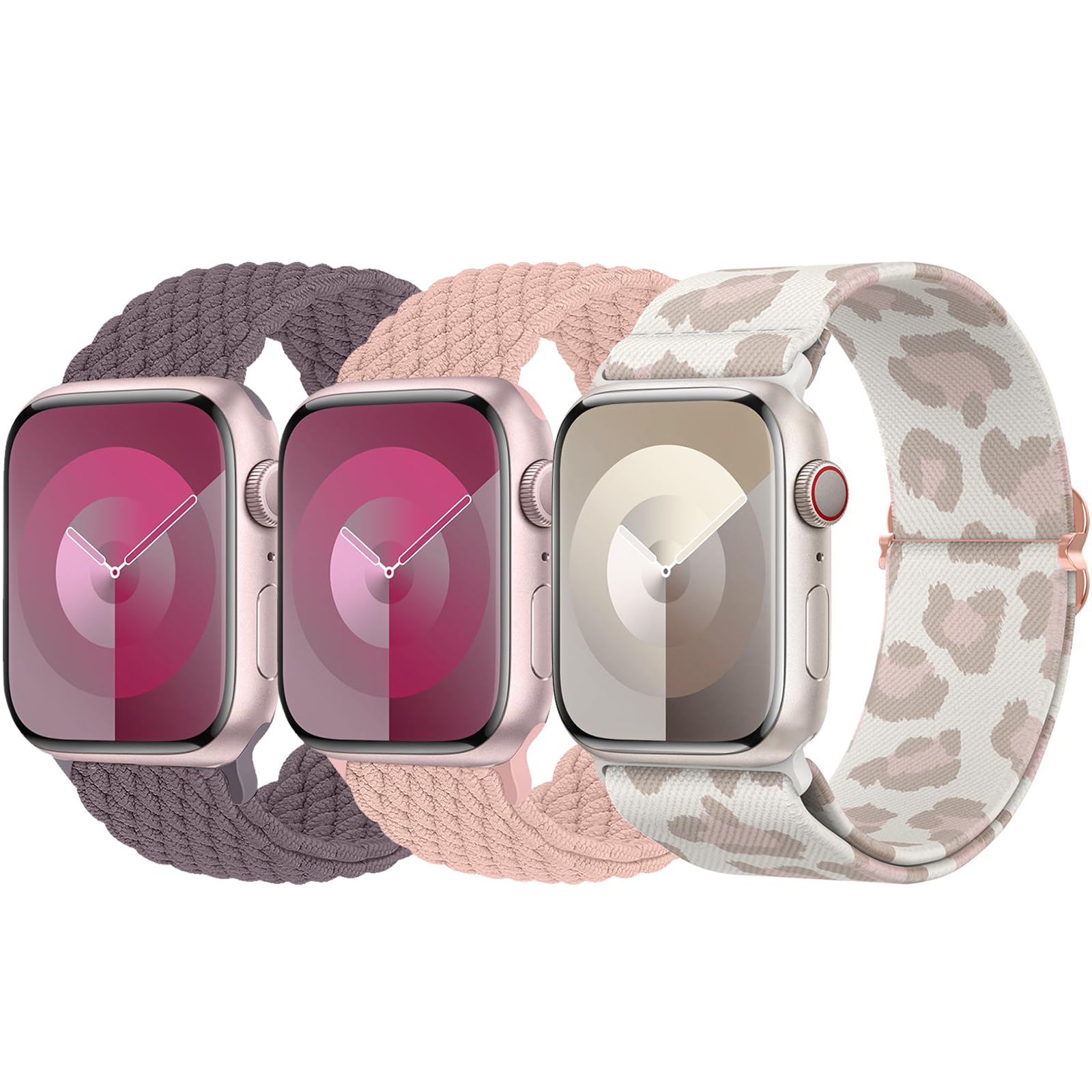 Smoke Violet/Starlight/Beige Leopard/Brown Leopard 42mm(Series 3)/44mm/45mm/46mm/49mm Best apple watch bands in use, Apple watch band , Applewatchbands.us