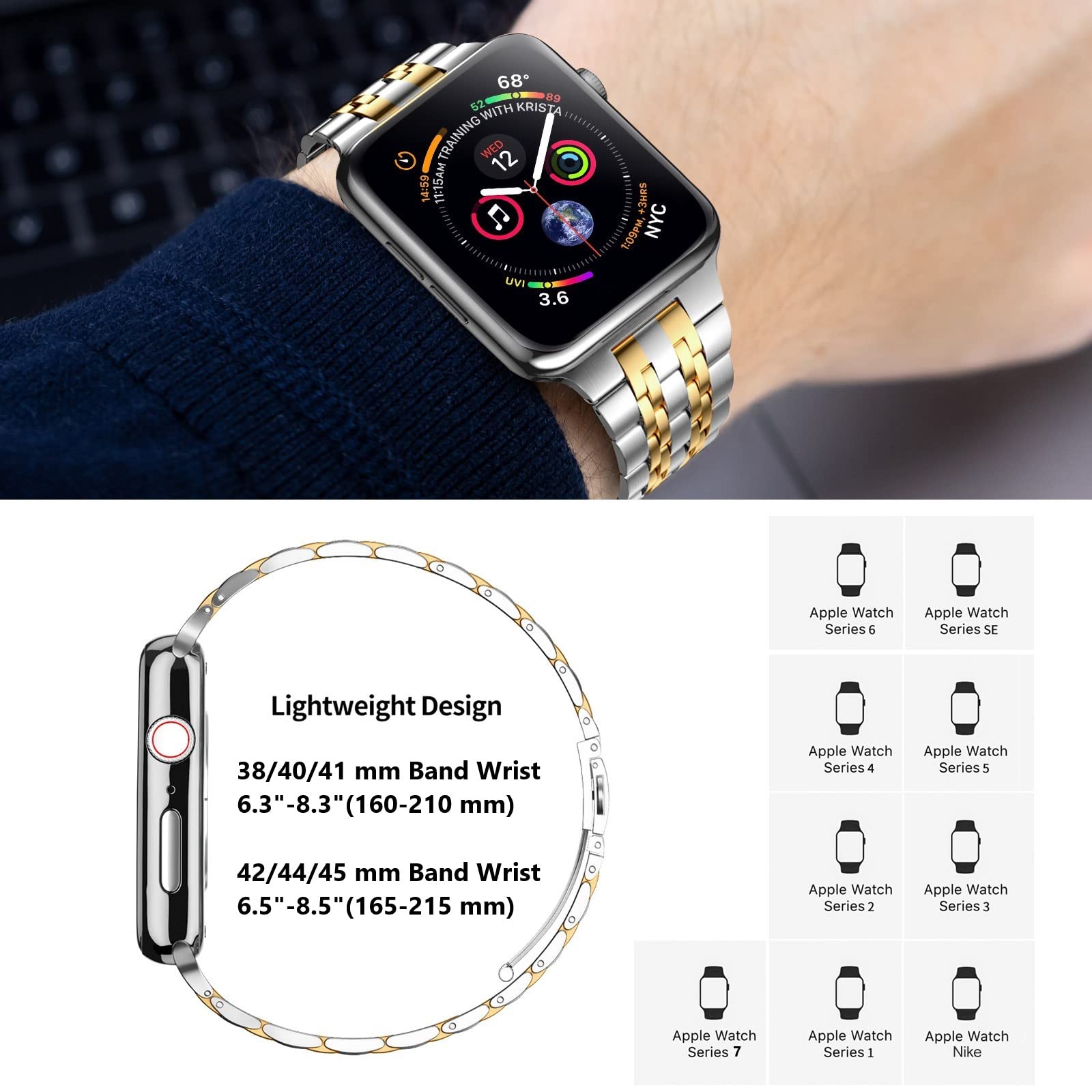 Gold(Ultra) 49 mm(Ultra 2/1) Best apple watch bands in use, Apple watch band , Applewatchbands.us