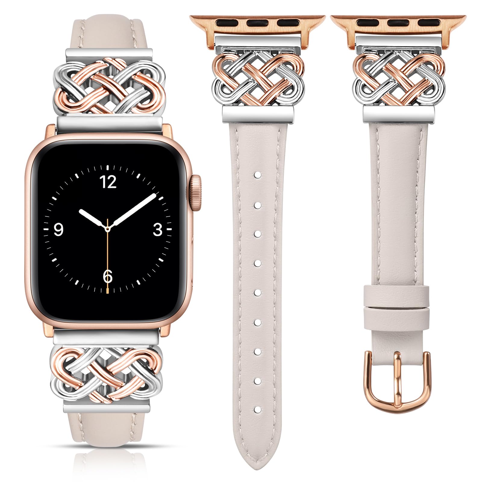 Starlight/Rose Gold&Silver 49/46/45/44/42mm(Seires 3) Best apple watch bands in use, Apple watch band , Applewatchbands.us