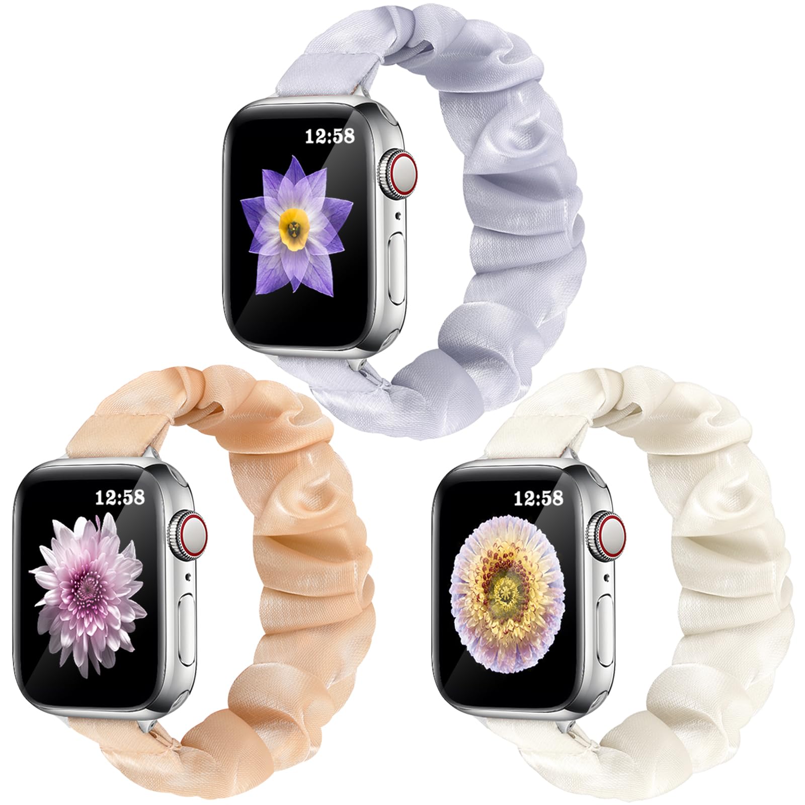 A-Starlight+Sand Pink+Lavender 42mm/44mm/45mm-S/M Best apple watch bands in use, Apple watch band , Applewatchbands.us