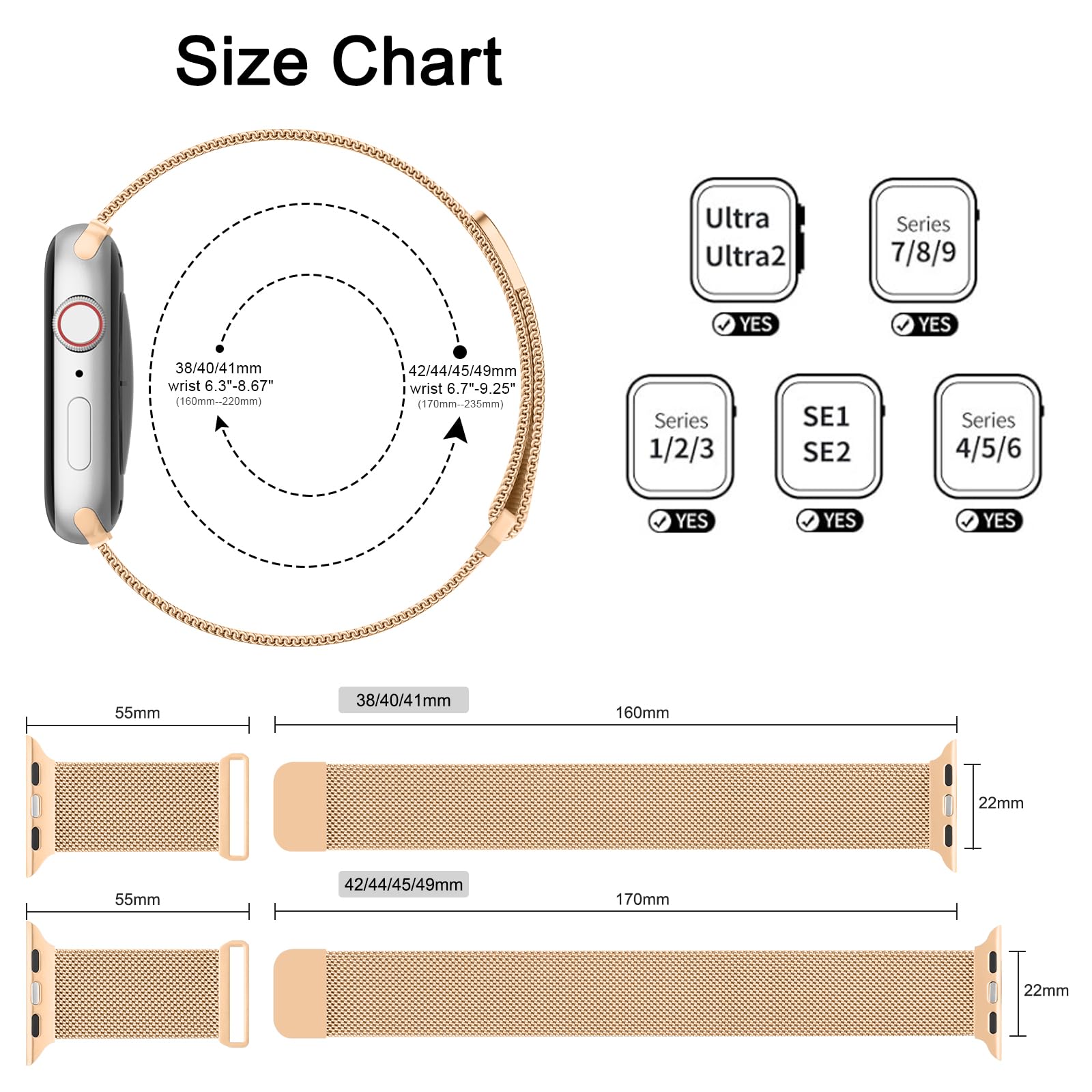 Black 38mm/40mm/41mm Best apple watch bands in use, Apple watch band , Applewatchbands.us