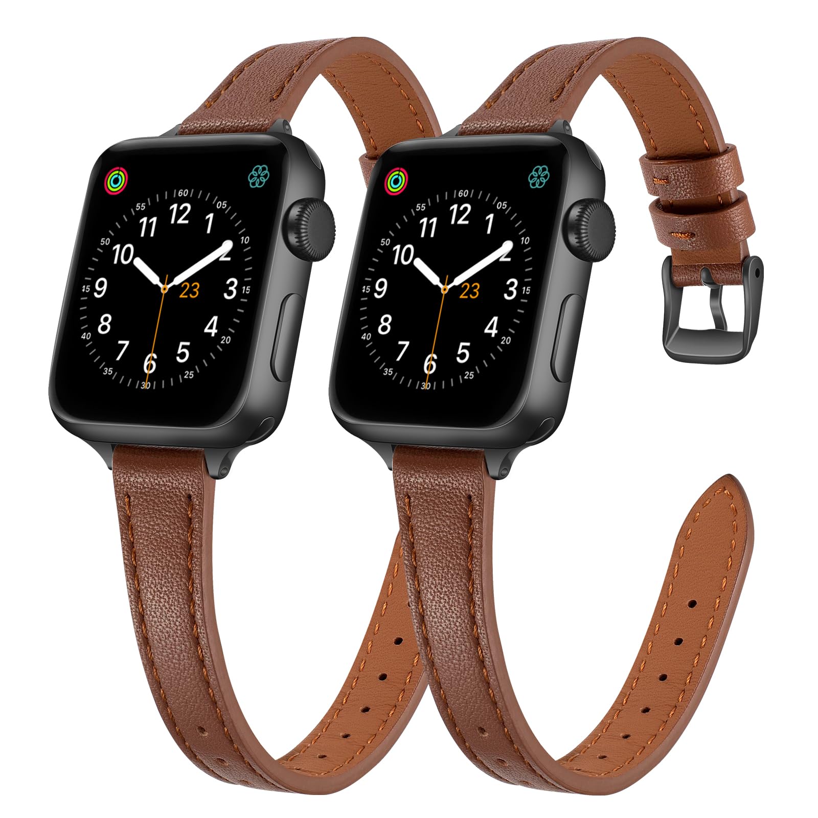 Black/Brown for Golden 44mm/45mm/46mm/49mm/42mm(Series 3 2 1) Best apple watch bands in use, Apple watch band , Applewatchbands.us