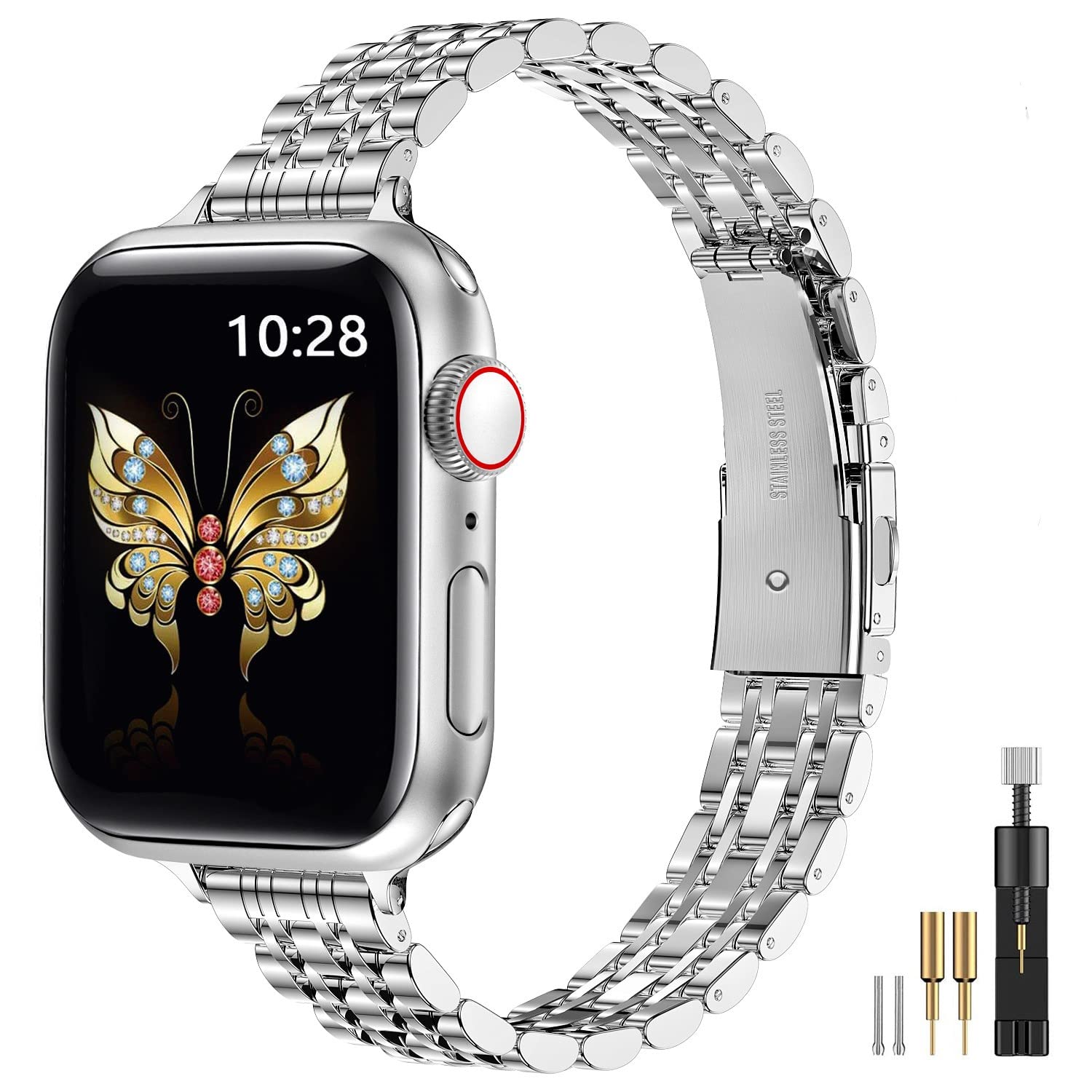 Silver/Rose Gold 41mm 40mm 38mm Best apple watch bands in use, Apple watch band , Applewatchbands.us