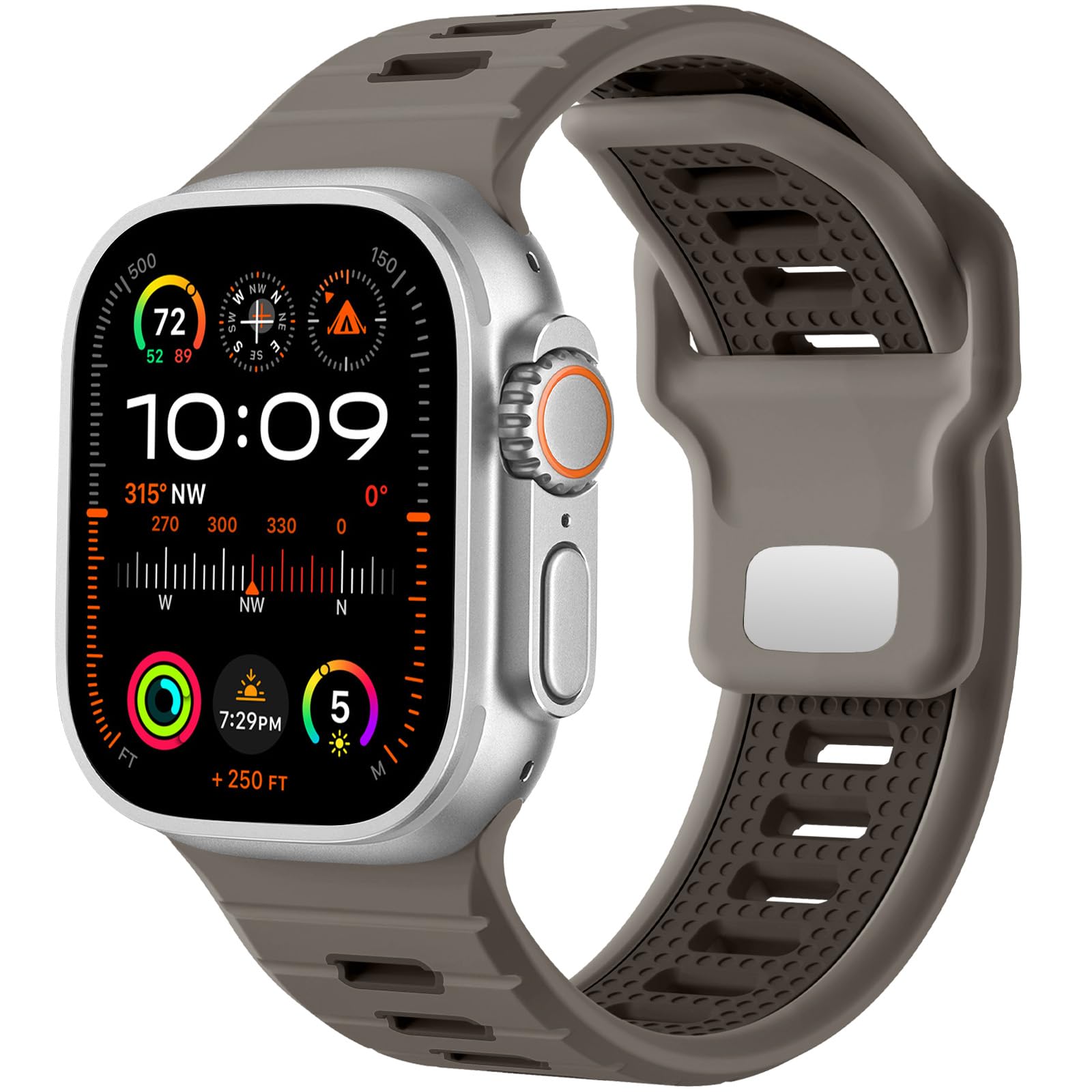 Olivegrey/Coffeegrey 49mm/46mm/45mm/44mm/(42mm-Series 3 2 1) Best apple watch bands in use, Apple watch band , Applewatchbands.us