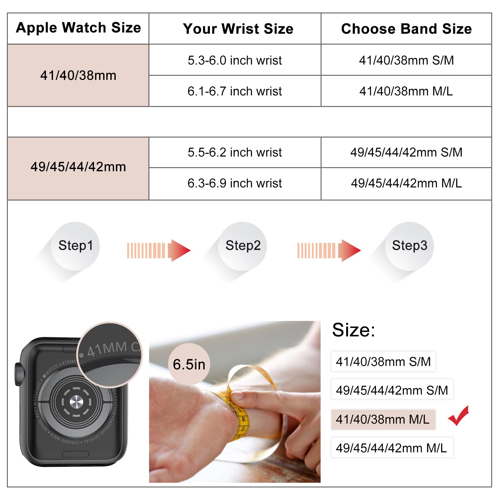 Joy 44/45/46/42mm(Series 3)-S/M(5.5"-6.2") Best apple watch bands in use, Apple watch band , Applewatchbands.us