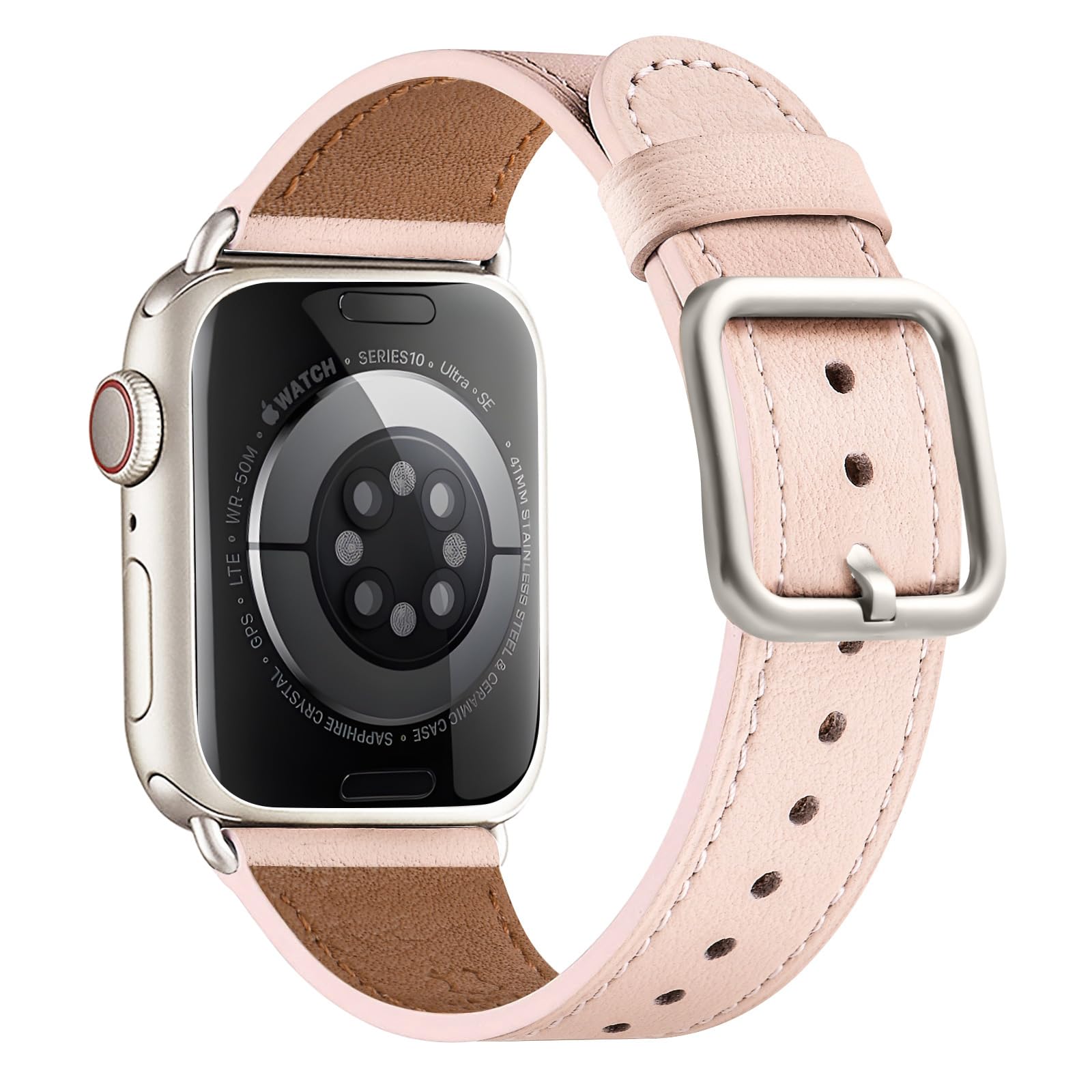 Beige/Rose Gold 49mm/46mm/45mm/44mm/42mm(Series 3 2 1) Best apple watch bands in use, Apple watch band , Applewatchbands.us