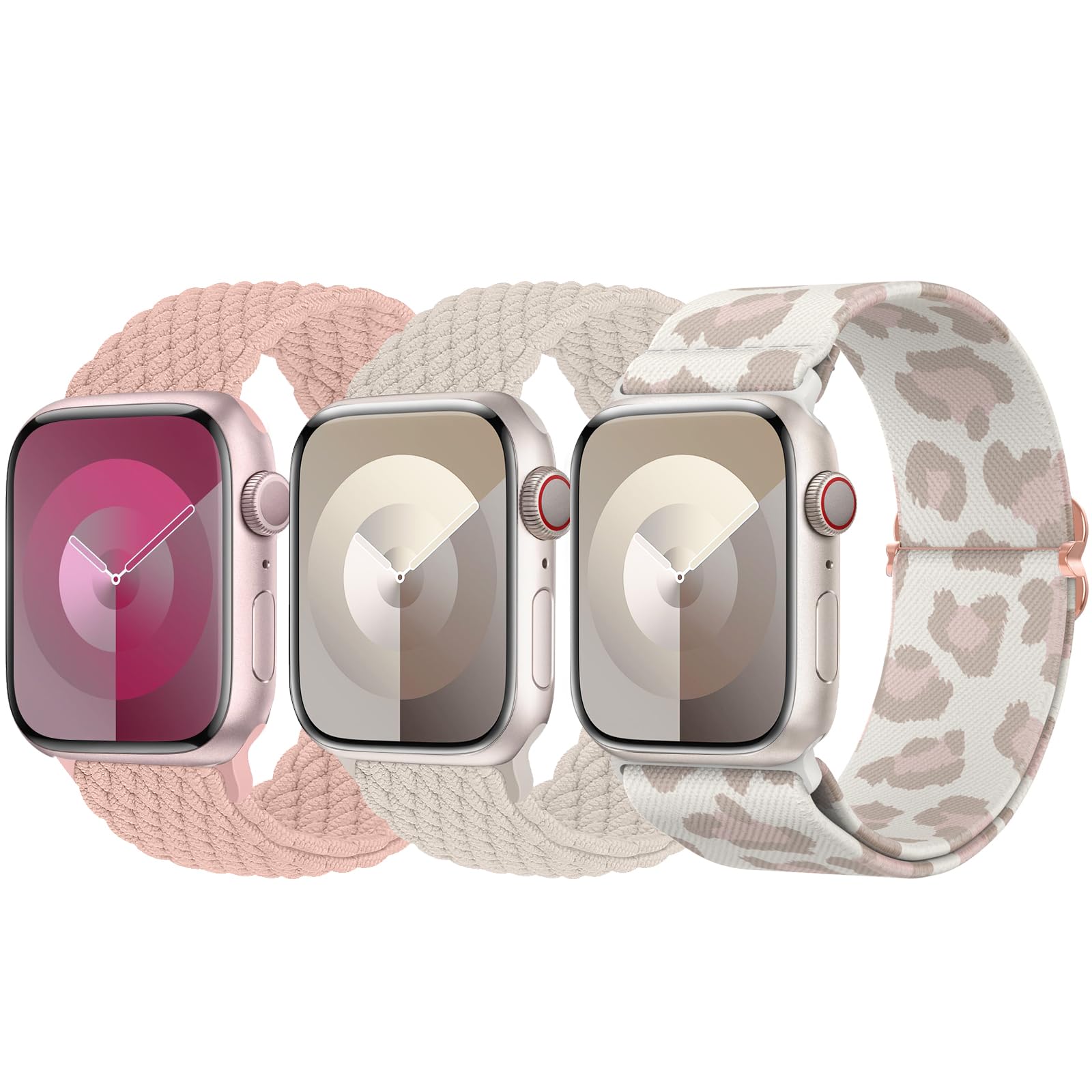 Nude Pink/Smoke Violet/Starlight/Black 38mm/40mm/41mm/42mm(Series 10) Best apple watch bands in use, Apple watch band , Applewatchbands.us