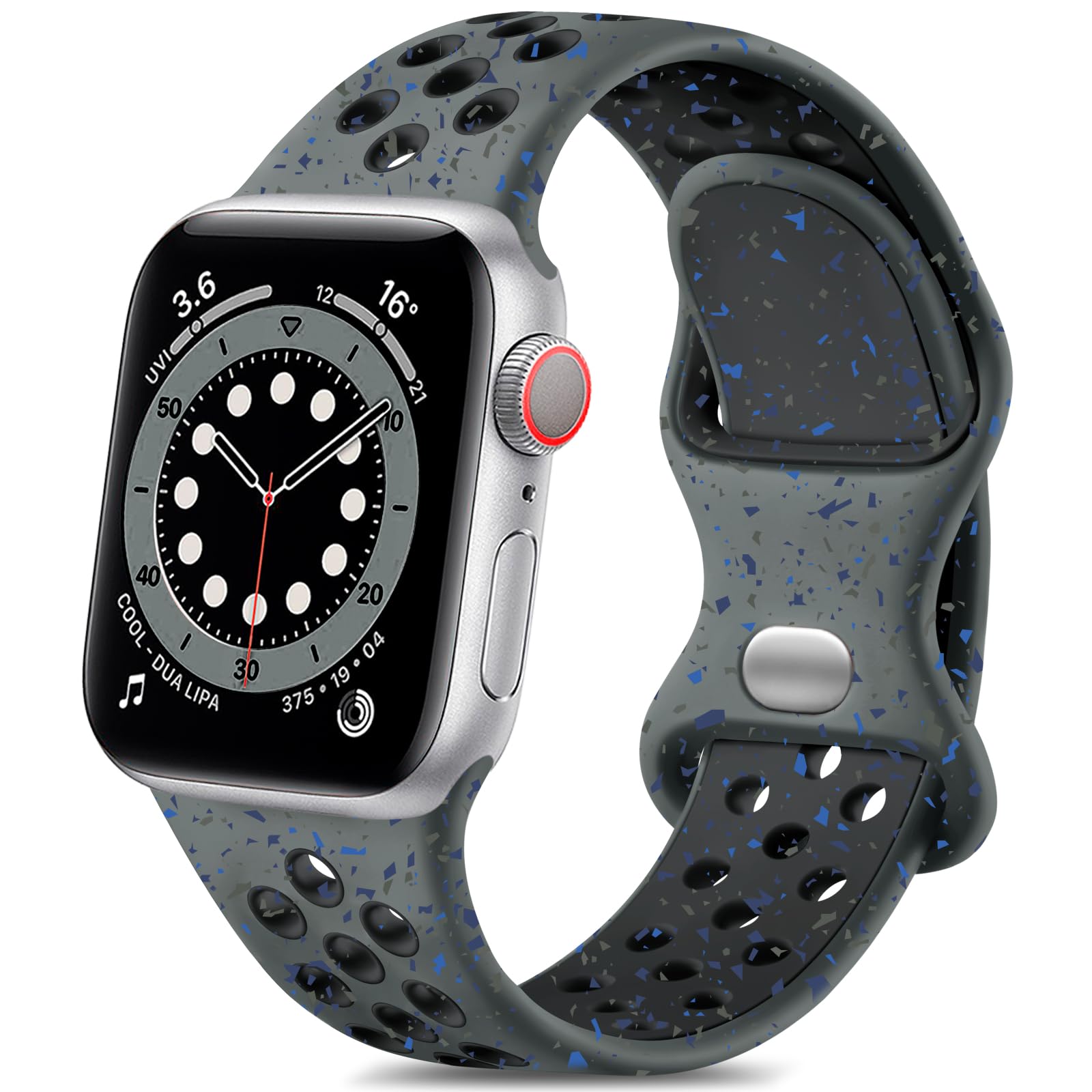 Midnightblue/White 38mm/40mm/41mm/(42mm-Series 10) S/M Best apple watch bands in use, Apple watch band , Applewatchbands.us