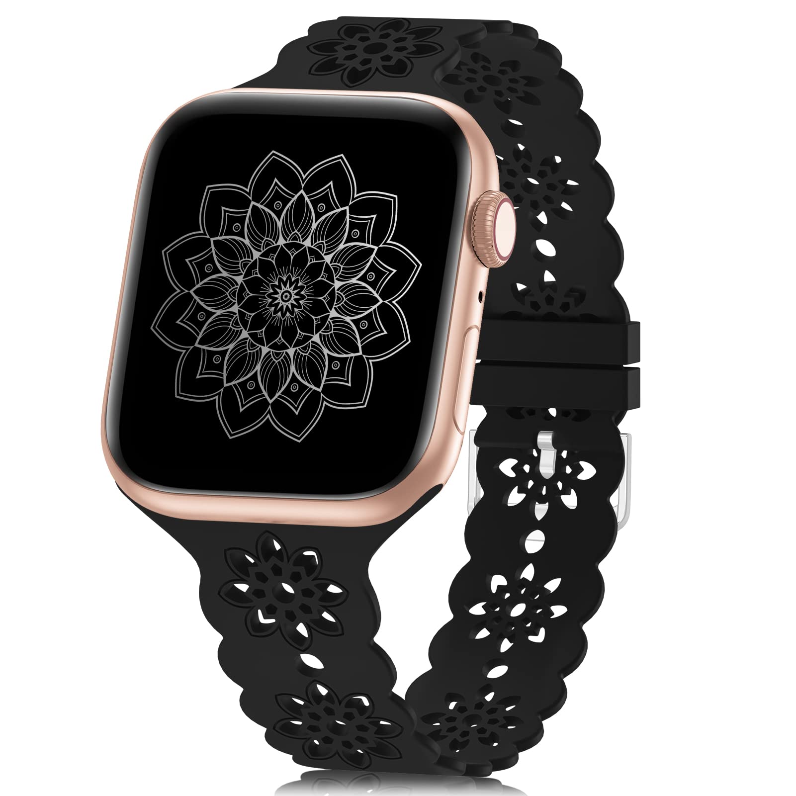 Black 44/45/46/49/42mm(Series 3 2 1) Best apple watch bands in use, Apple watch band , Applewatchbands.us