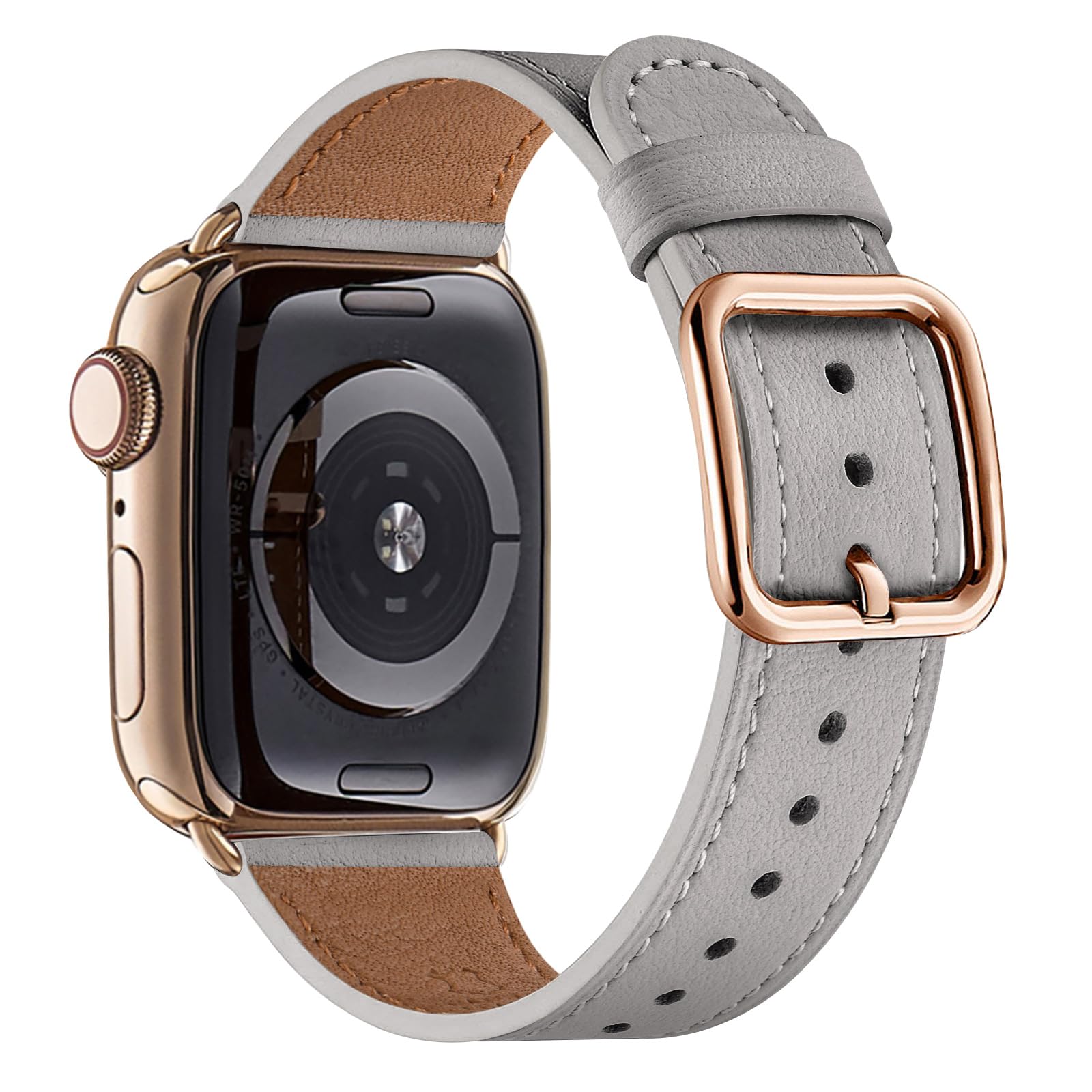 Light Gray/Soft Gold 38mm/40mm/41mm/42mm(Series 10) Best apple watch bands in use, Apple watch band , Applewatchbands.us