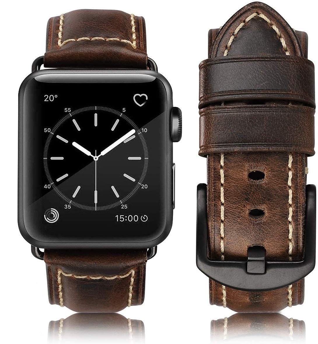 Retro coffee Black Buckle 49mm 46mm 45mm 44mm 42mm（Series 3/2/1） Best apple watch bands in use, Apple watch band , Applewatchbands.us