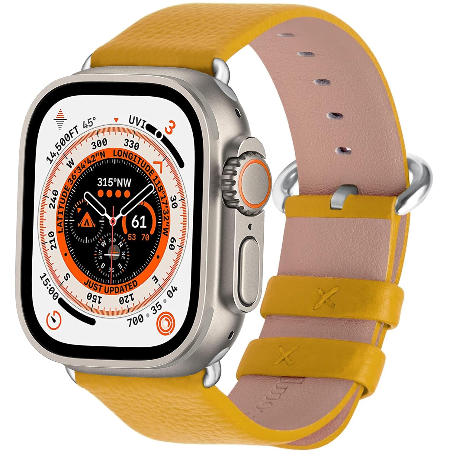 Yellow/silver 38mm/40mm/41mm/42mm(Series 10) Best apple watch bands in use, Apple watch band , Applewatchbands.us