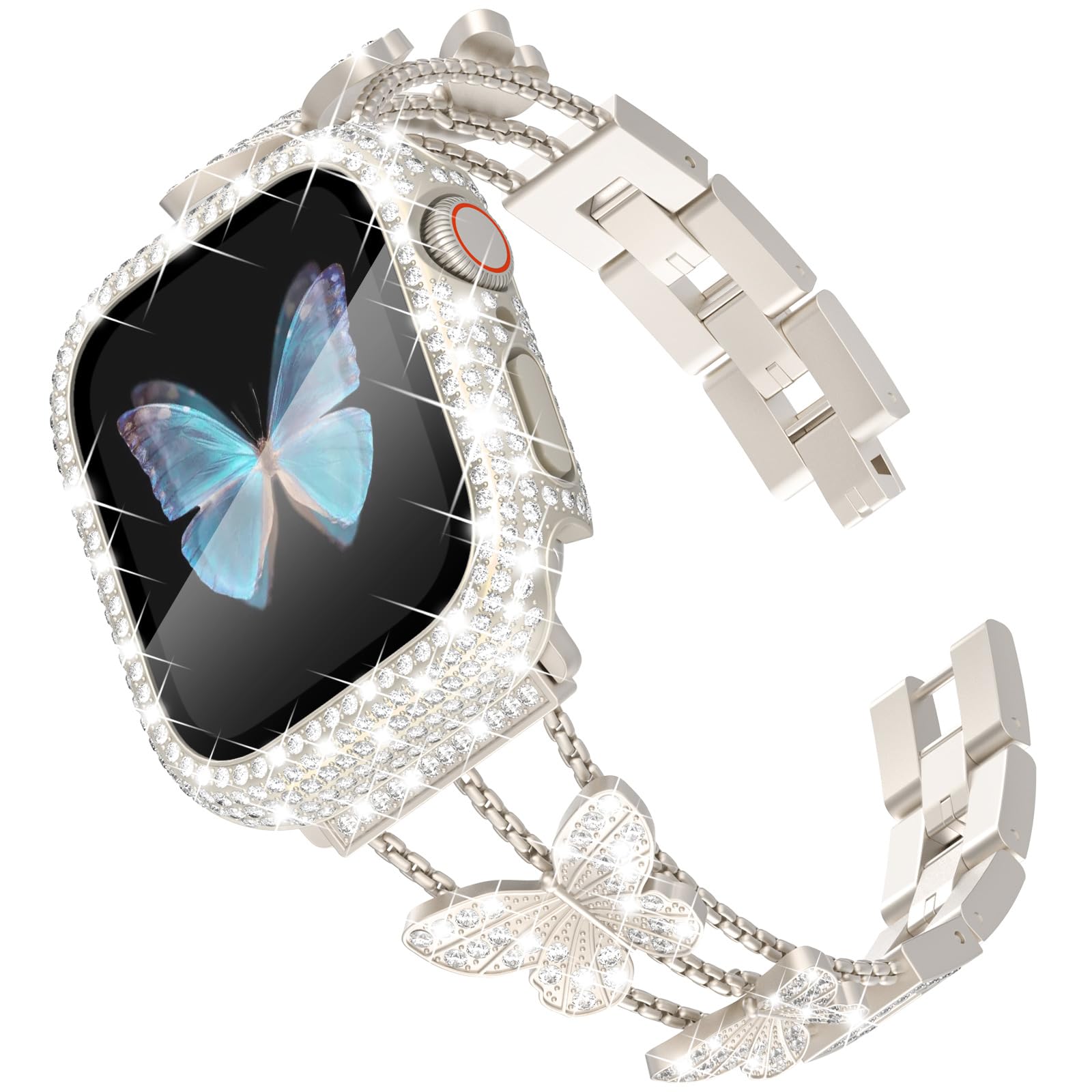 Butterfly-Gold 44mm Best apple watch bands in use, Apple watch band , Applewatchbands.us