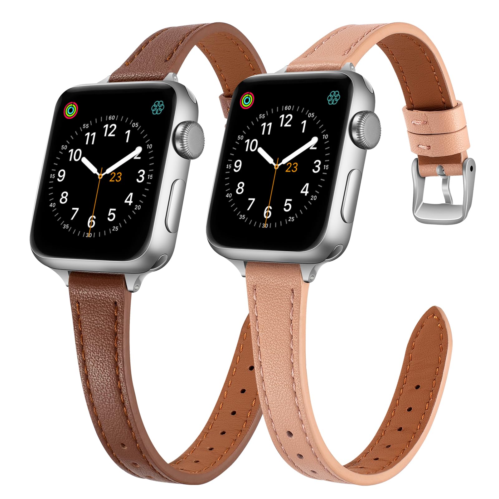 Black/Brown for Rose Gold 44mm/45mm/46mm/49mm/42mm(Series 3 2 1) Best apple watch bands in use, Apple watch band , Applewatchbands.us