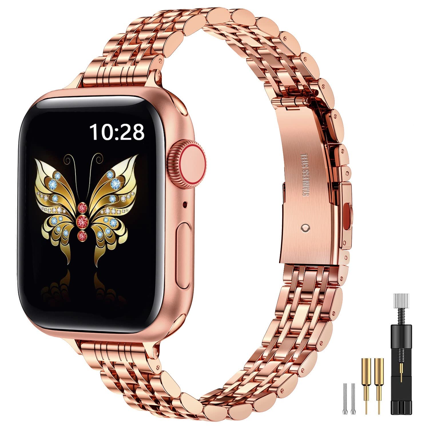 Rose Gold 41mm 40mm 38mm Best apple watch bands in use, Apple watch band , Applewatchbands.us