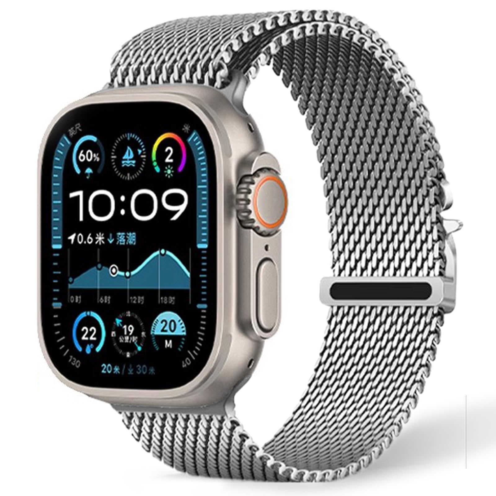 Sliver 42(Series 1/2/3)/44/45/46/49mm Best apple watch bands in use, Apple watch band , Applewatchbands.us