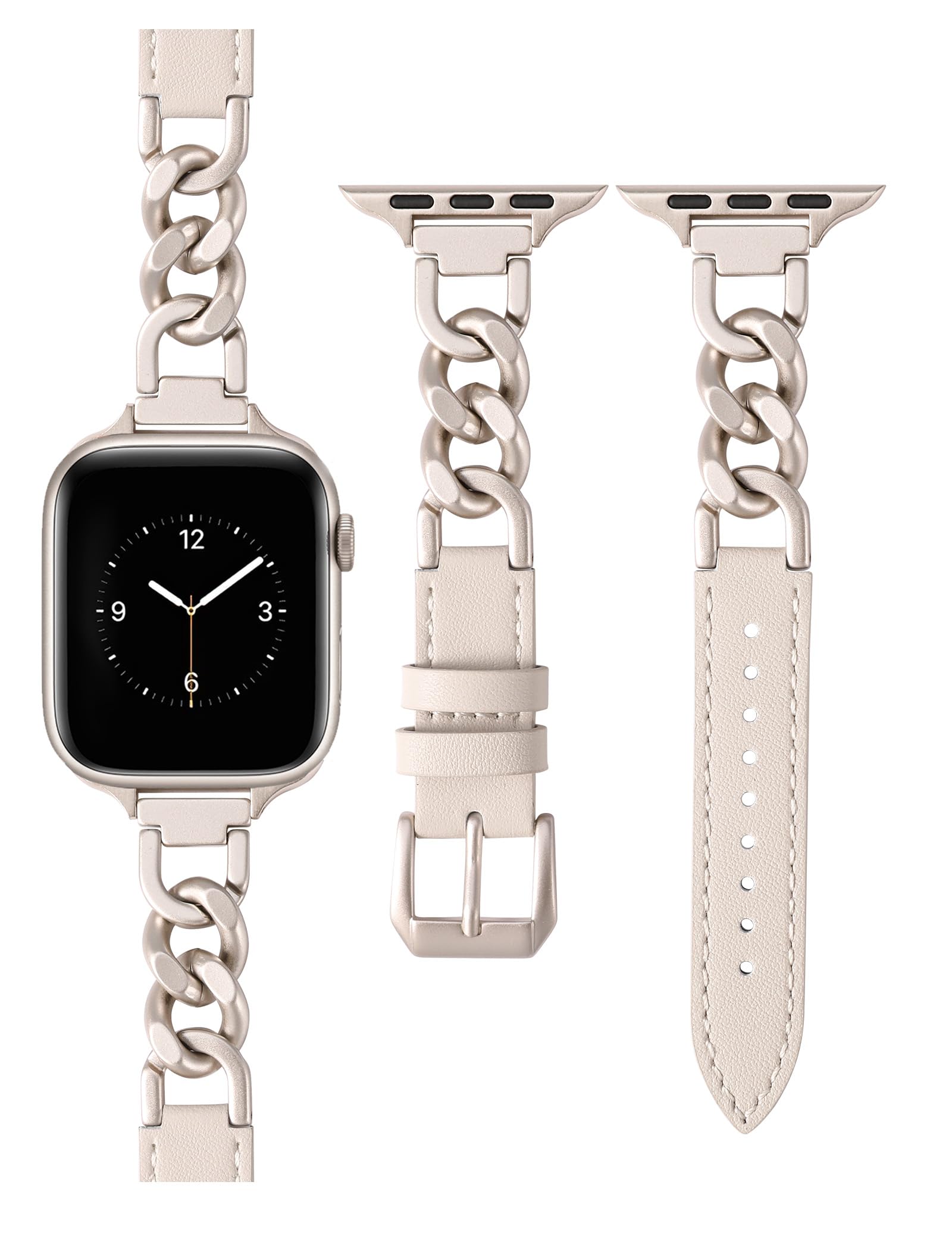 Starlight/Starlight Chain 38/40/41/42mm(Series 10) Best apple watch bands in use, Apple watch band , Applewatchbands.us